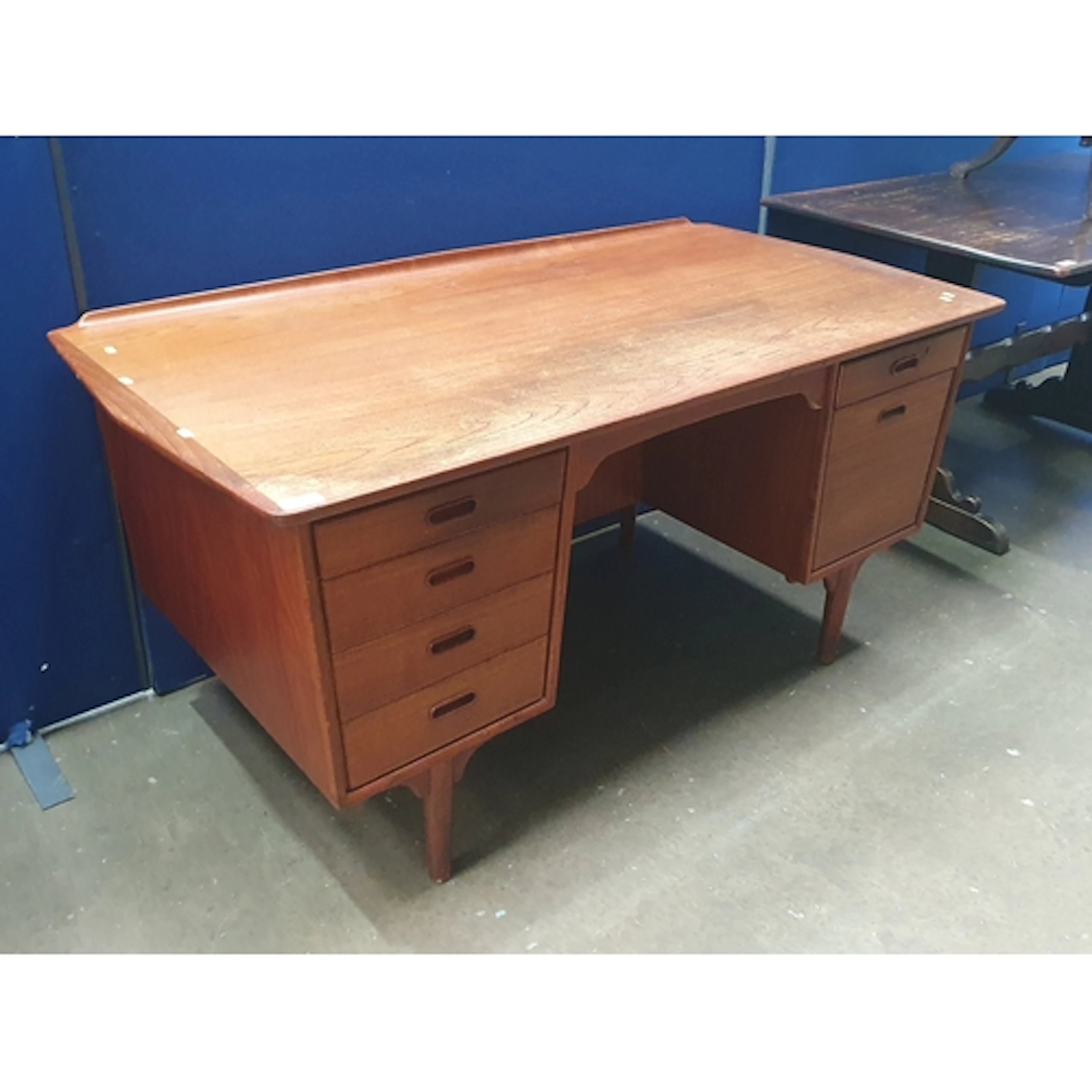 A 20th Century Danish teak Desk designed by Architect Svend ...