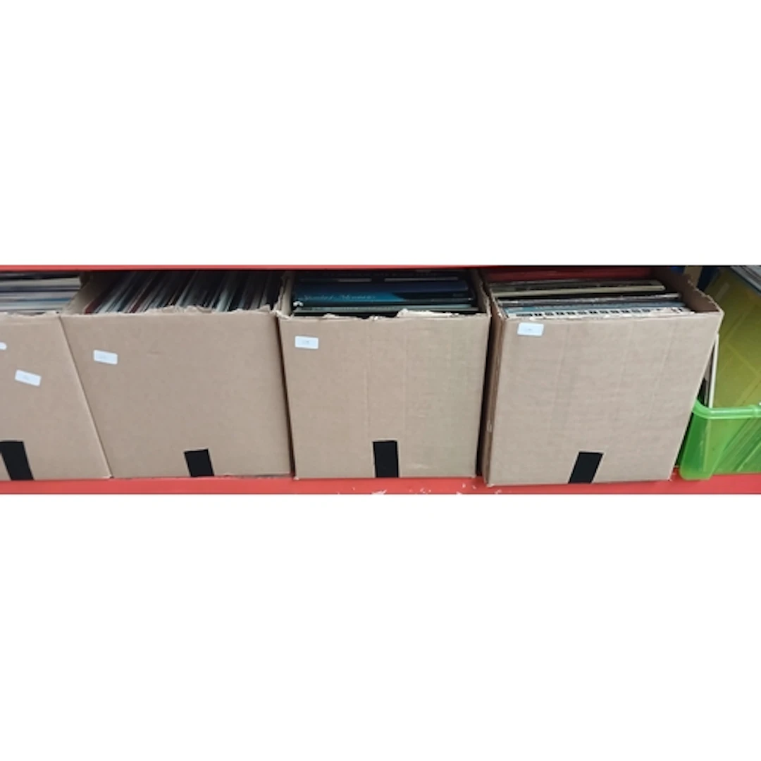 3 boxes of LPs and 2 boxes of LP boxed sets from the collect...