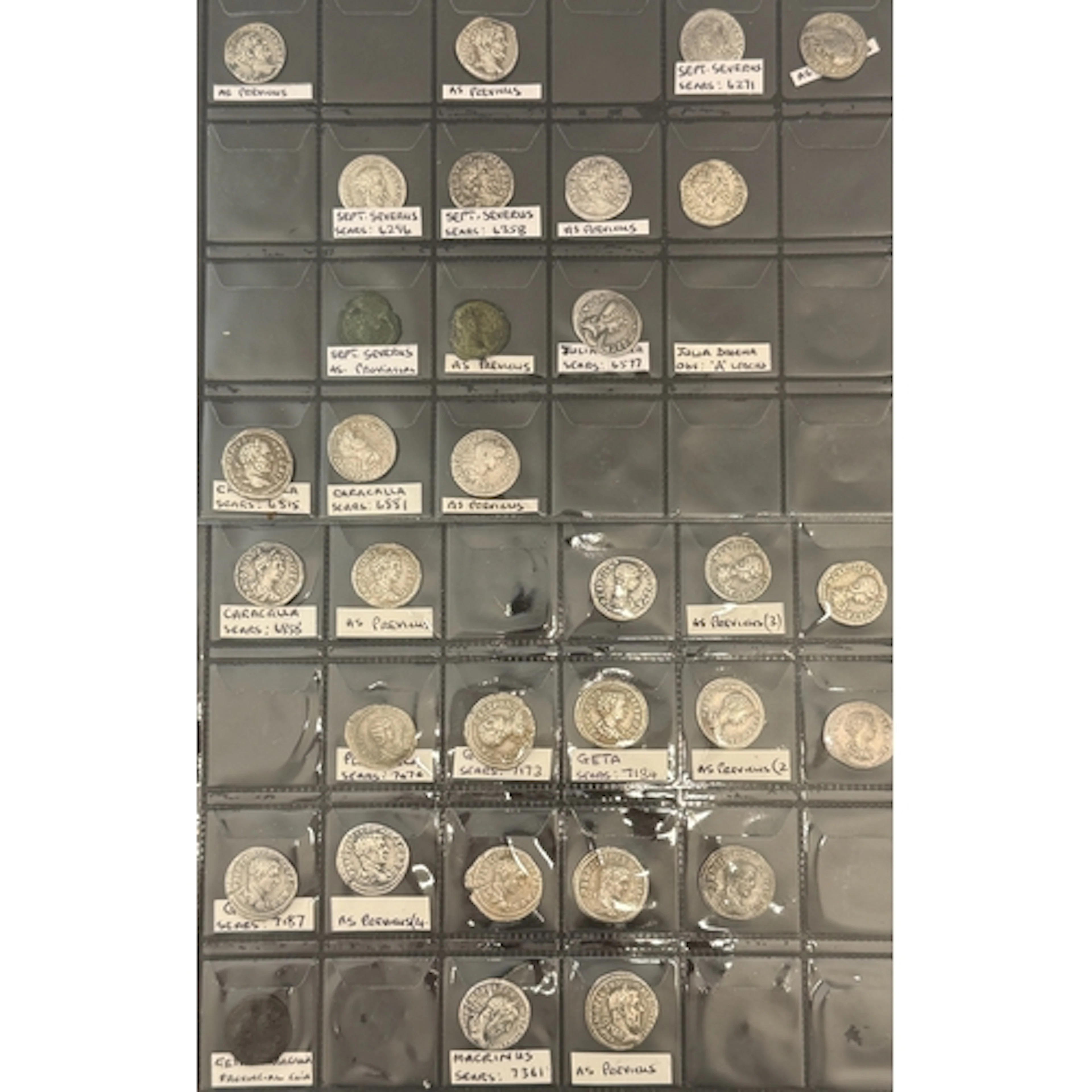 A collection of forty-seven Roman Imperial silver and bronze...
