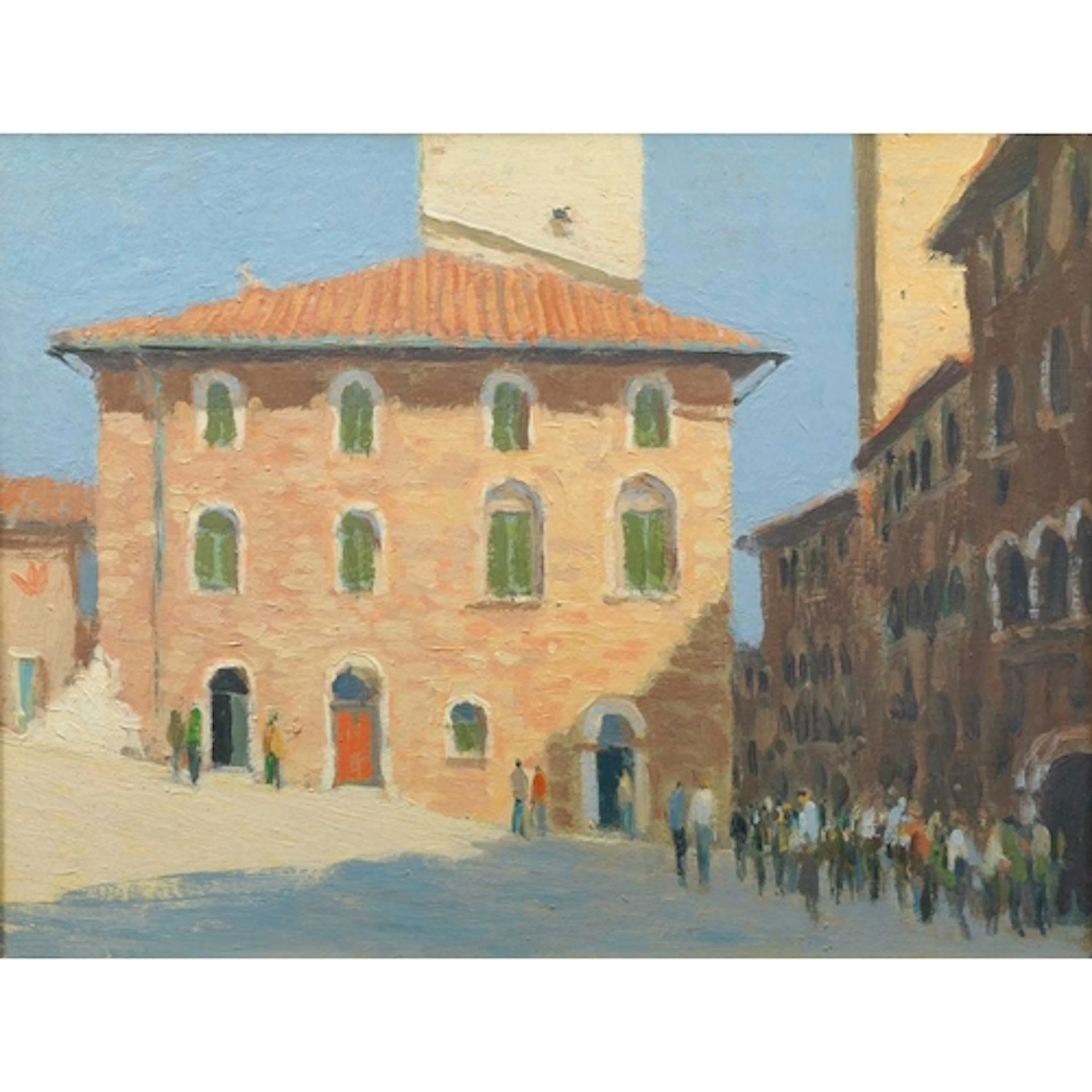 § John MILLER (1931-2002) Afternoon Shadows in an Italian Pi...