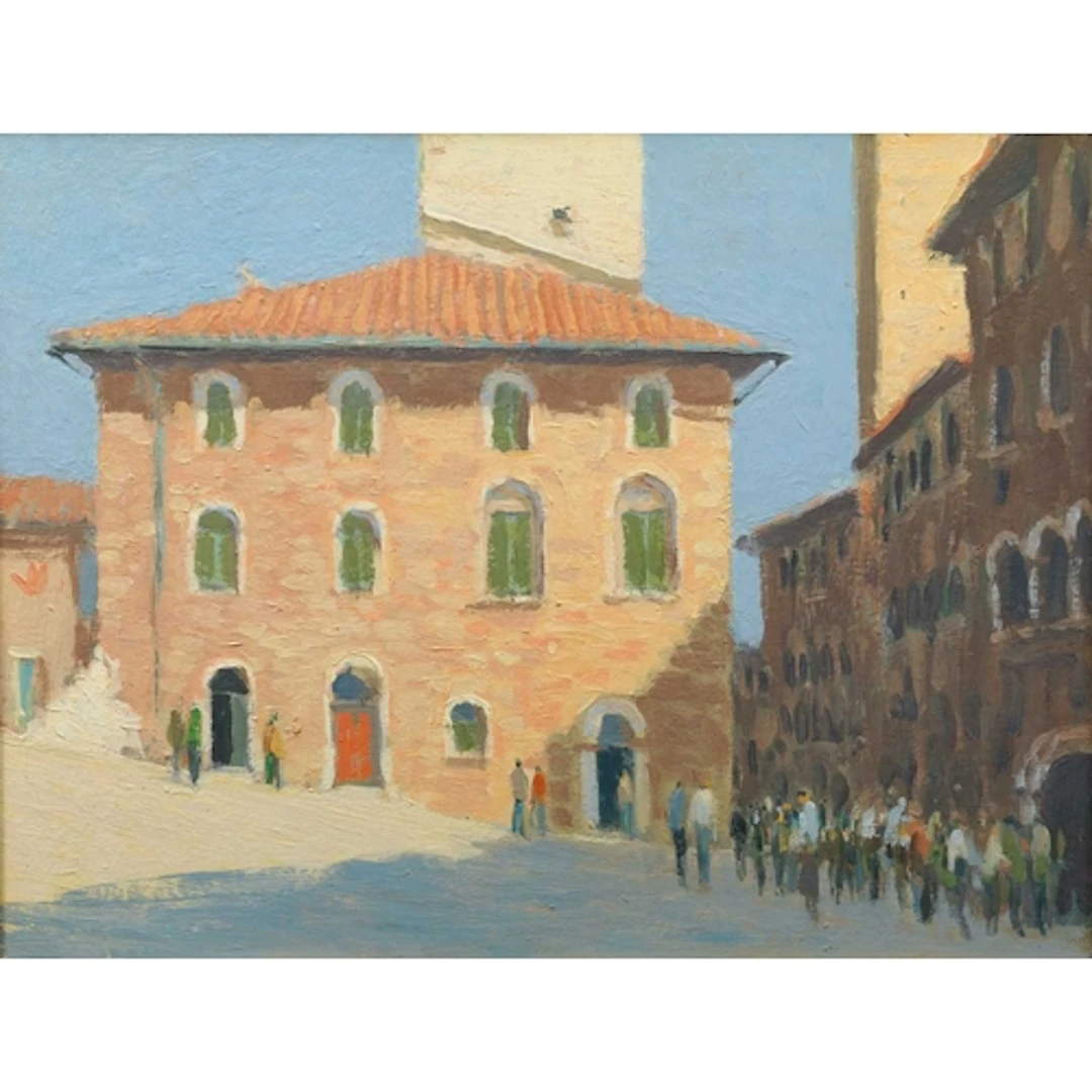 § John MILLER (1931-2002) Afternoon Shadows in an Italian Pi...