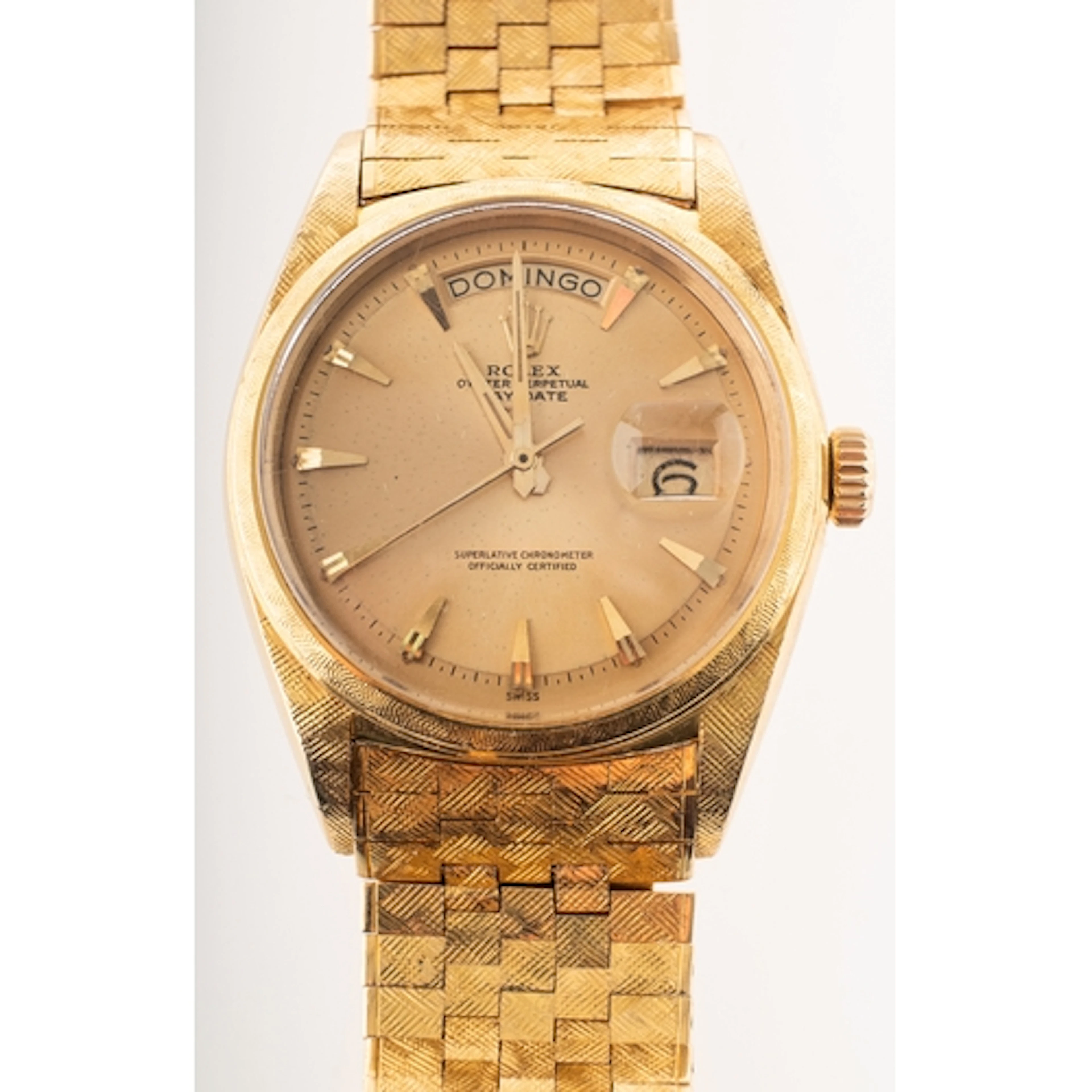 Rolex Oyster Perpetual Florentine gentleman's 18K gold day/d...