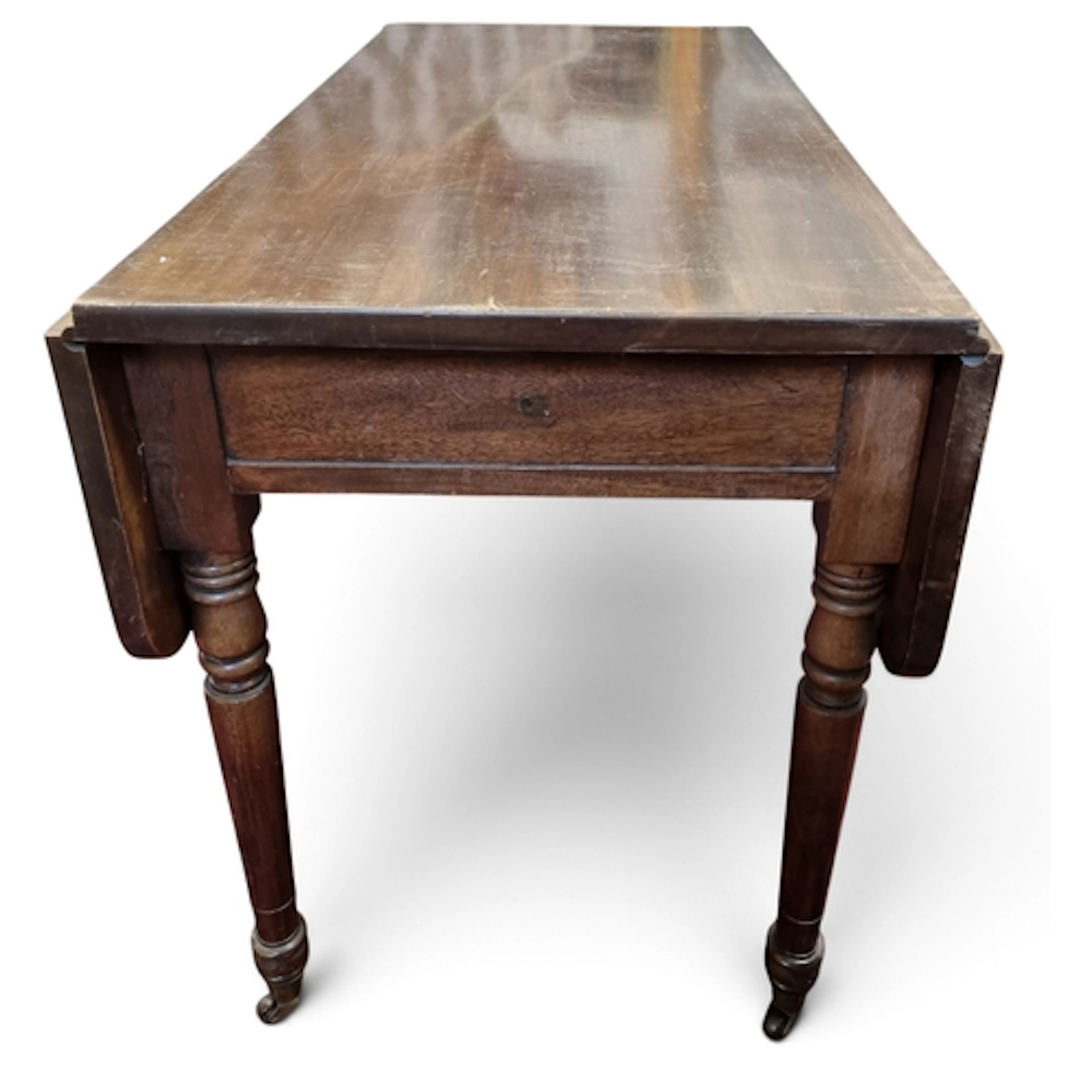 A 19th Century Mahogany Pembroke Table. W 99 x L 97 x H 69 c...