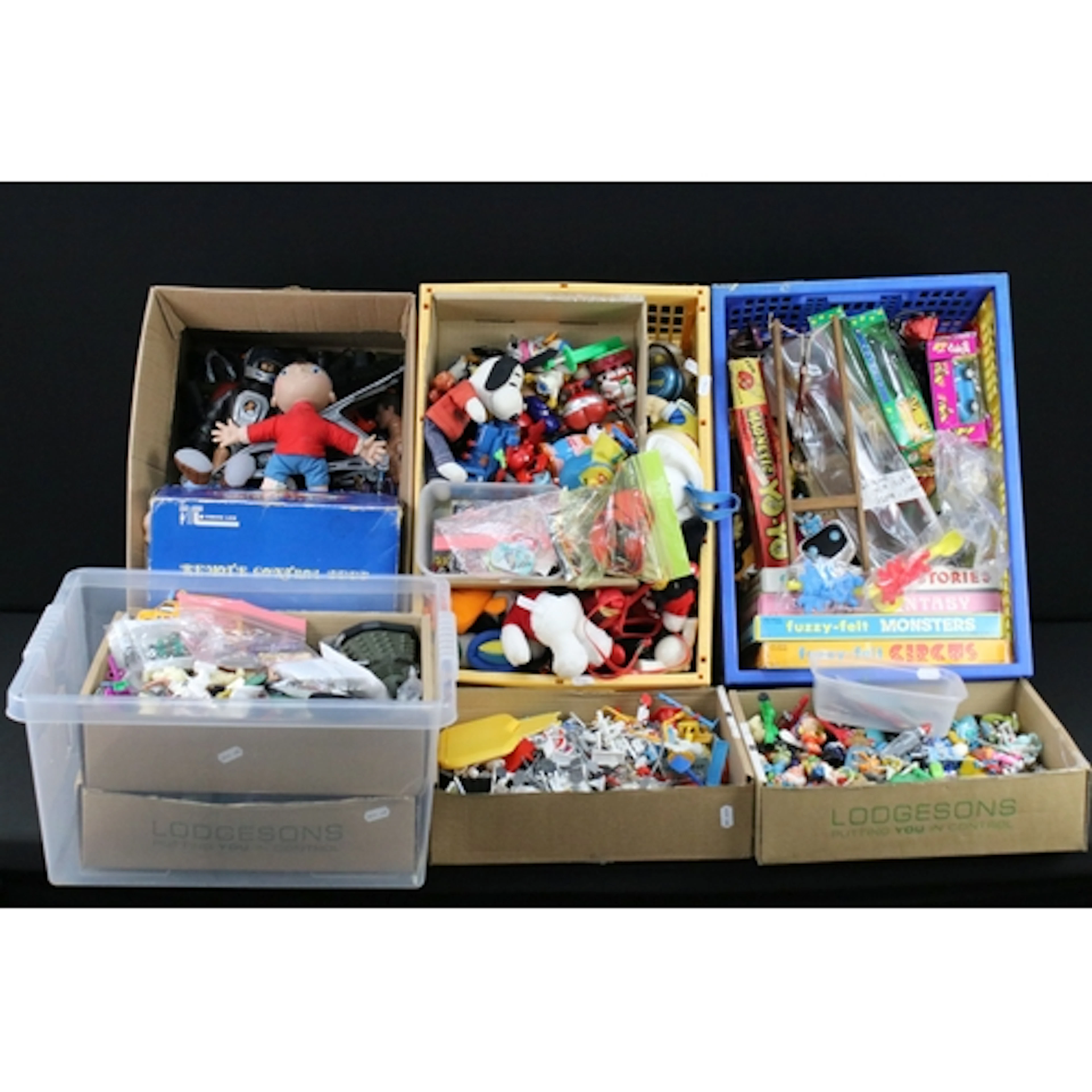 Collection of mixed toys to include various TV and film rela...