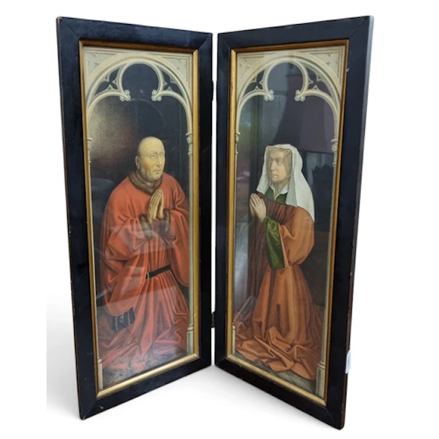 A late 19th Century table top framed Picture. 36 x 43 cm app...