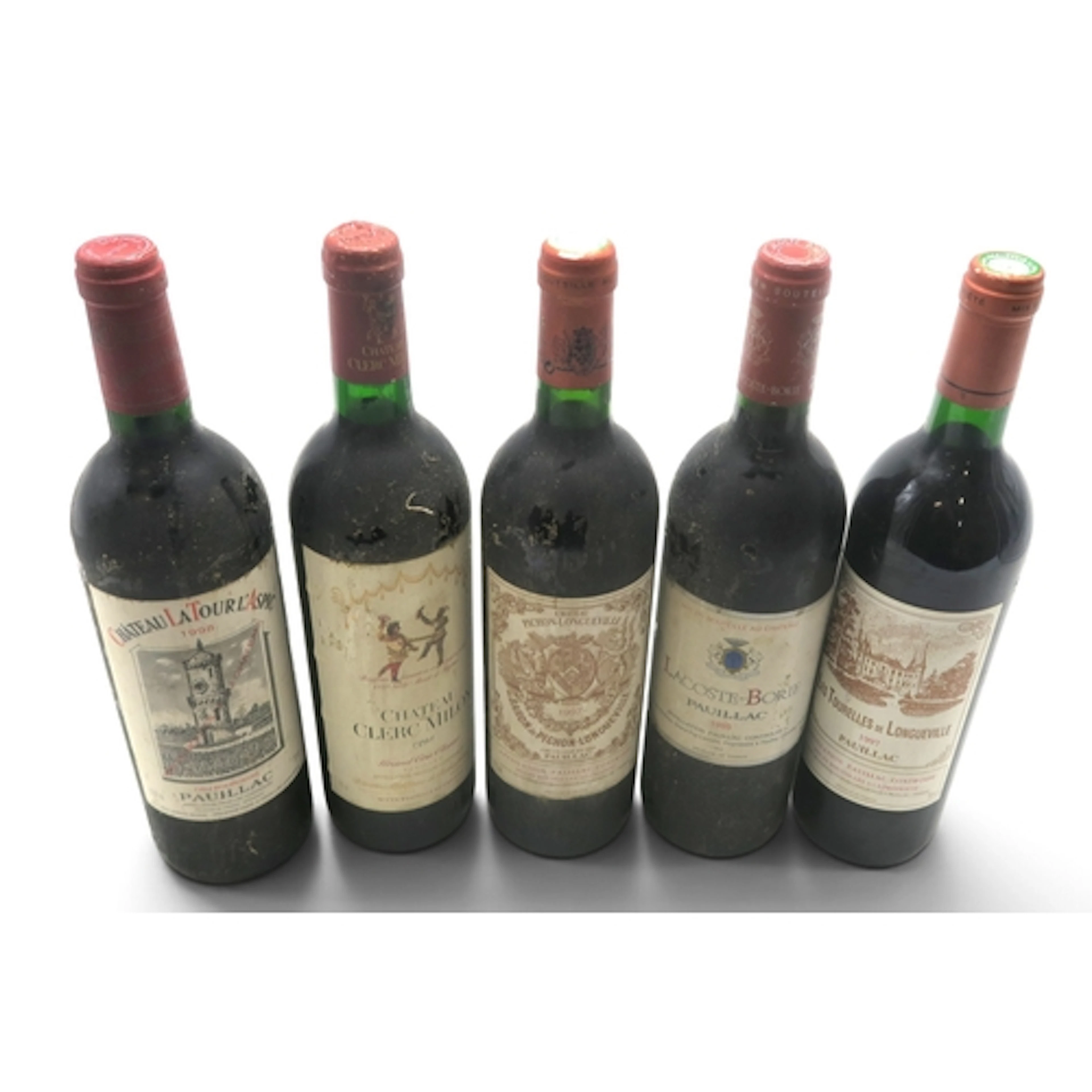 PAUILLAC - Five Bottles of red wine from Pauillac AOC w...