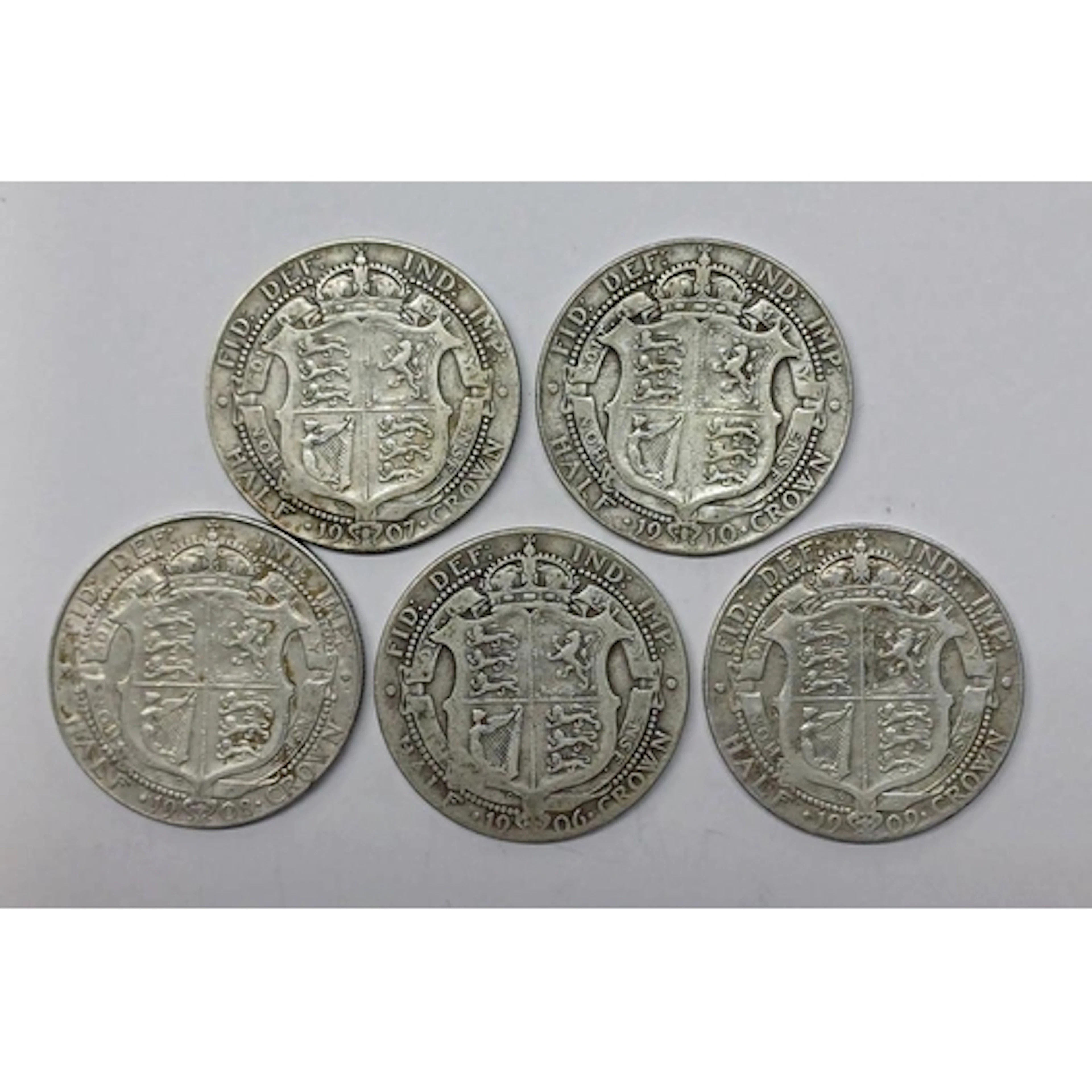 1906-1910 EDWARD VII HALFCROWNS