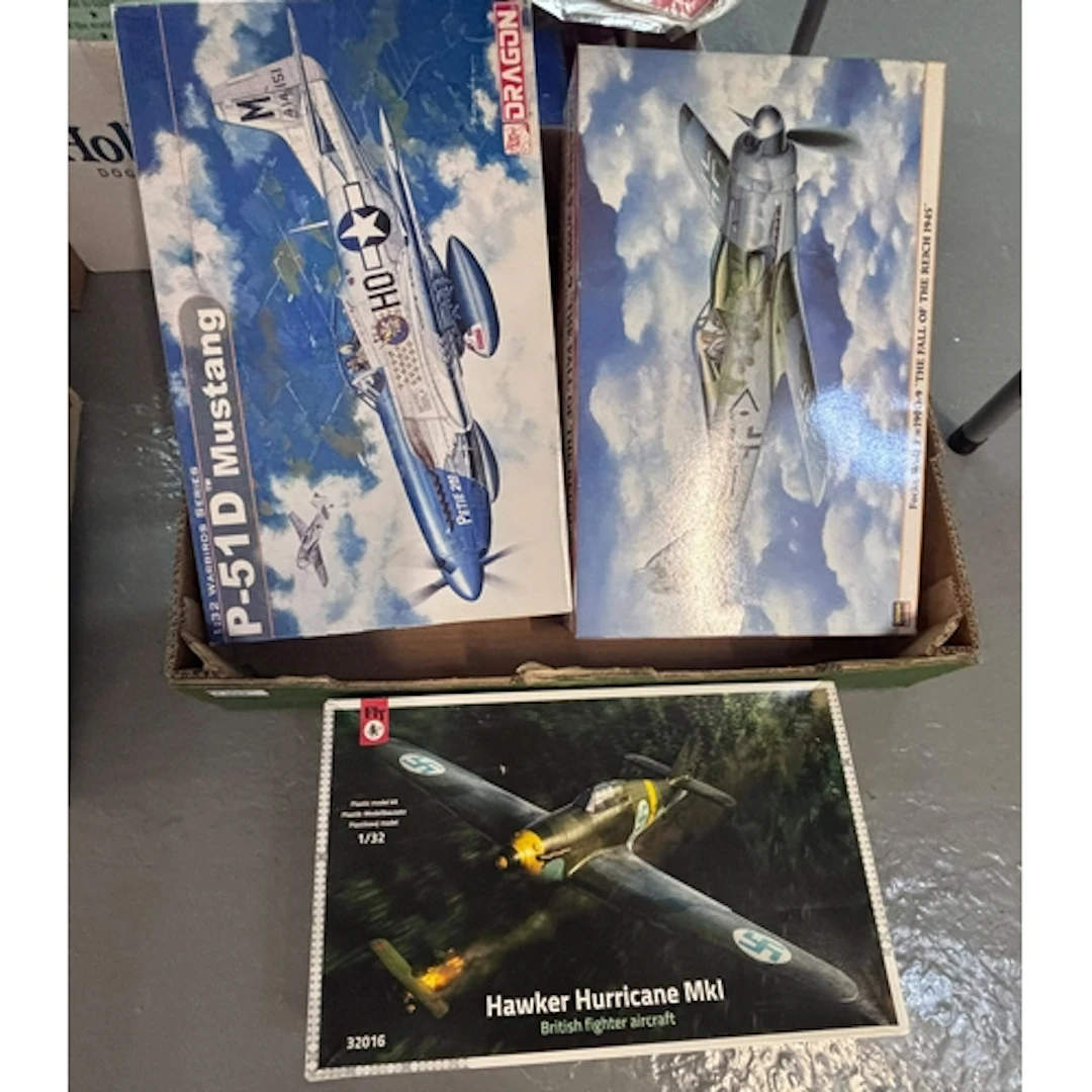 Dragon, Fly and Hasegawa model kits to include: Hawker Hurri...