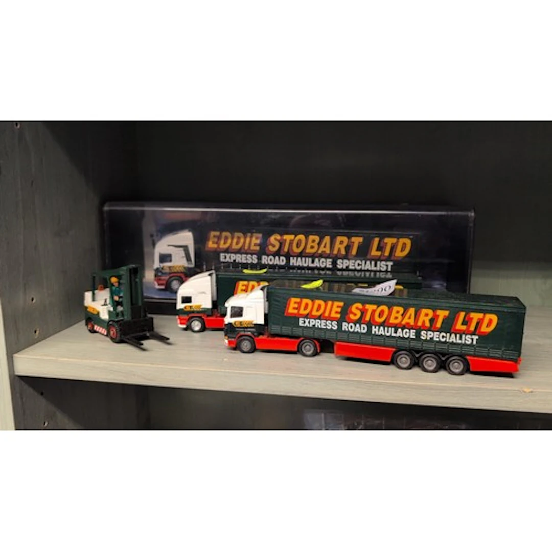 A group of Eddie Stobart die-cast models comprising three ar...