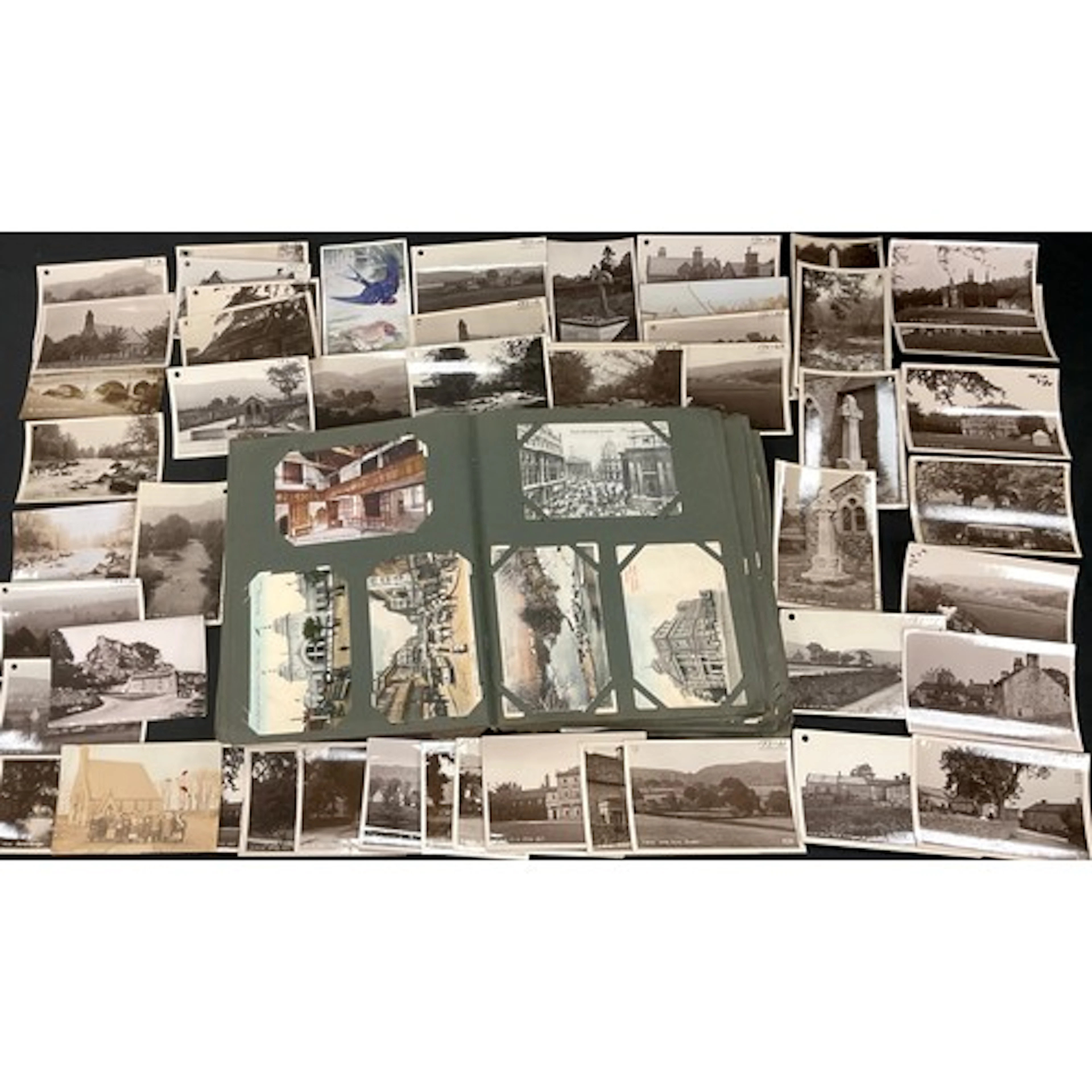 Postcards and ephemera - a collection of approx 300 assorte...