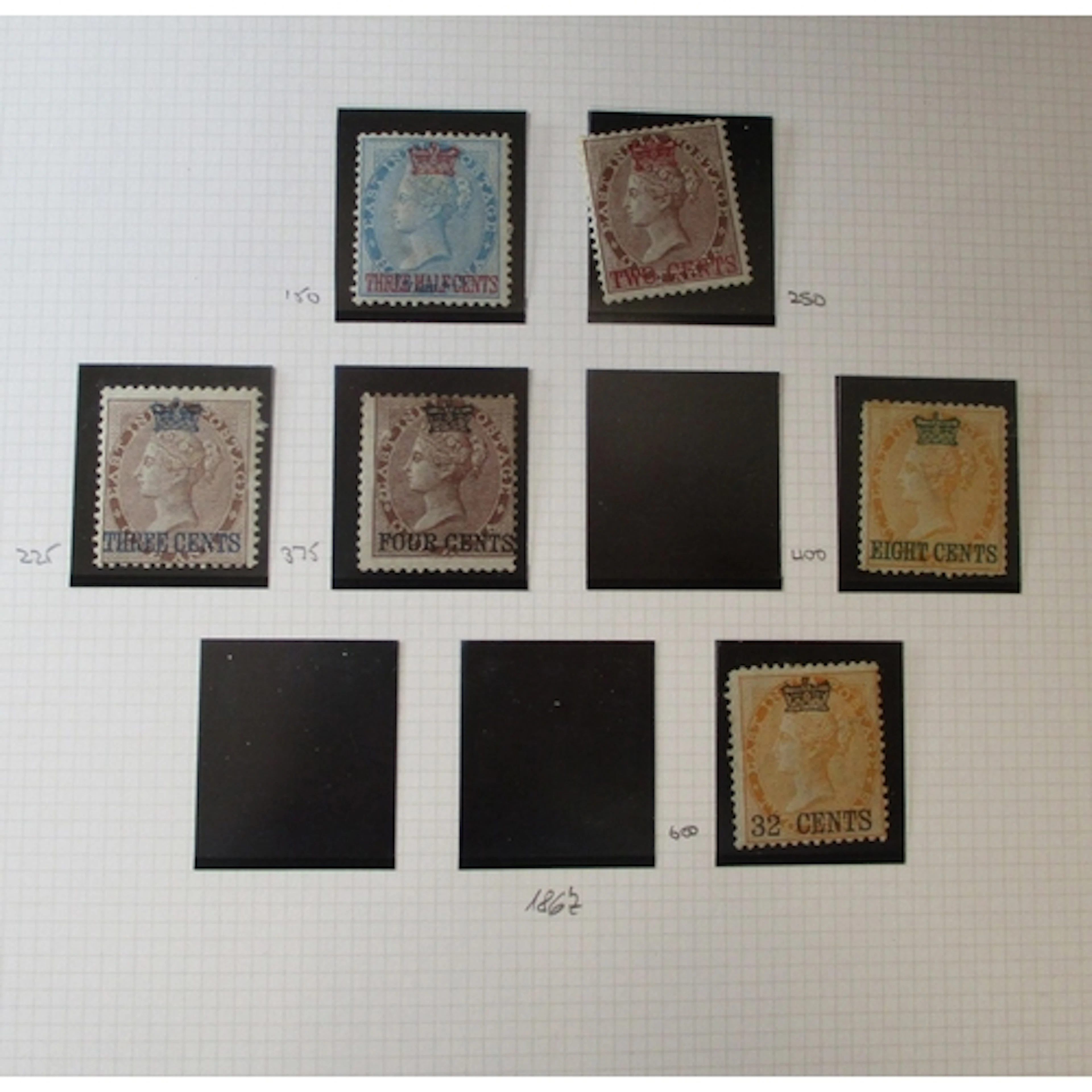 Straits Settlements. QV-KGVI. M/Part og, coln in 1 ring bind...
