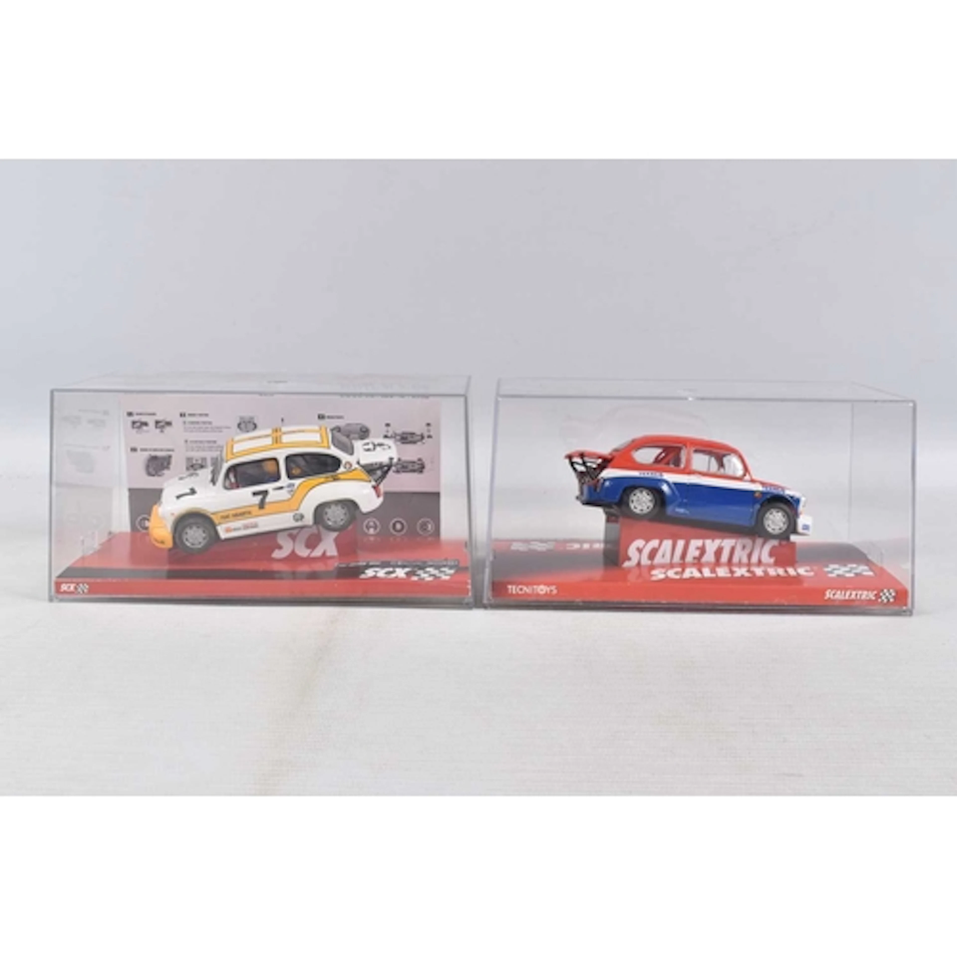 TWO REBOXED SCX CLASSICS SCALEXTRIC MODEL SLOTCARS, to inclu...