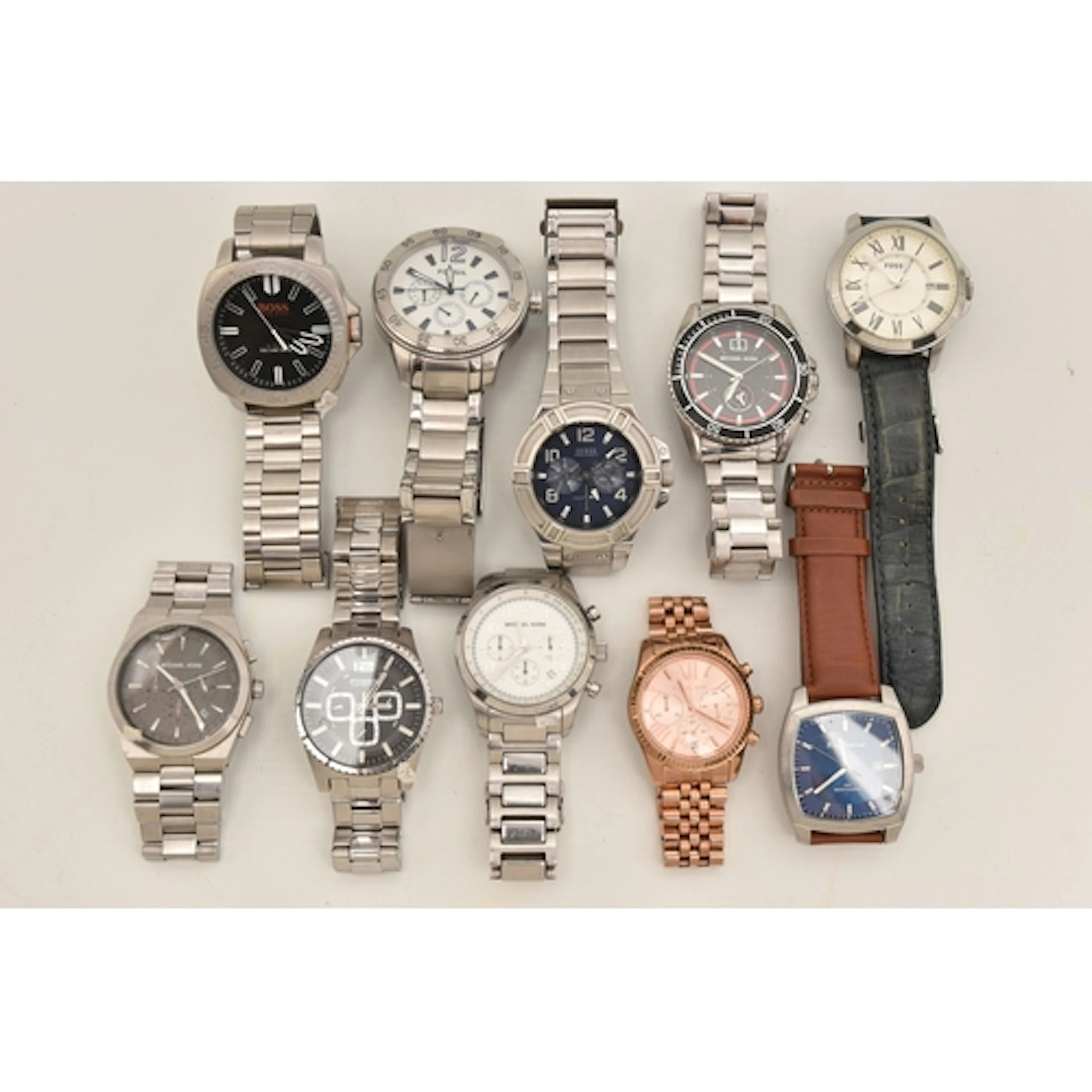 AN ASSORTMENT OF WRISTWATCHES, ten branded fashion watches, ...