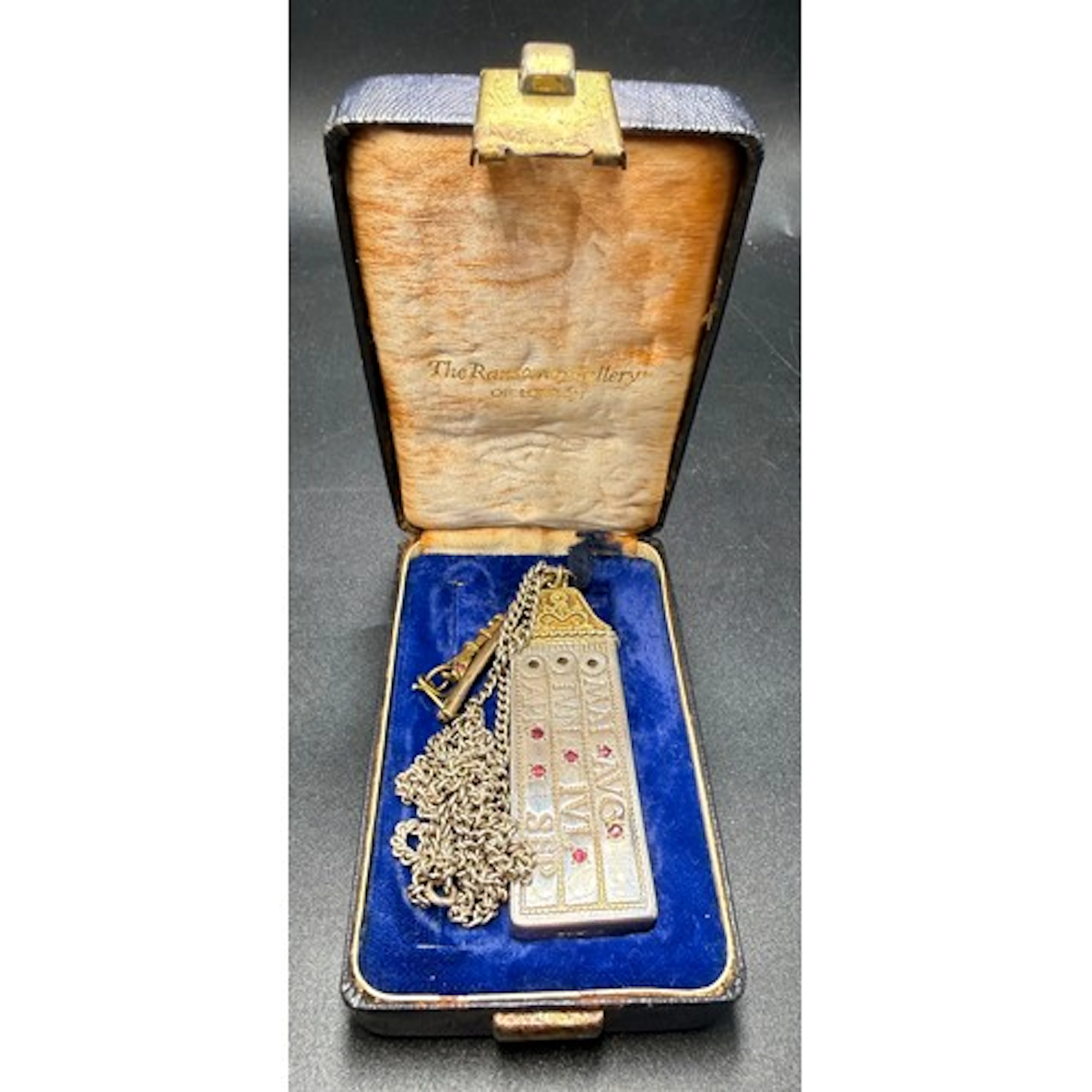 A hallmarked silver and gilt metal replica of the Saxon sund...