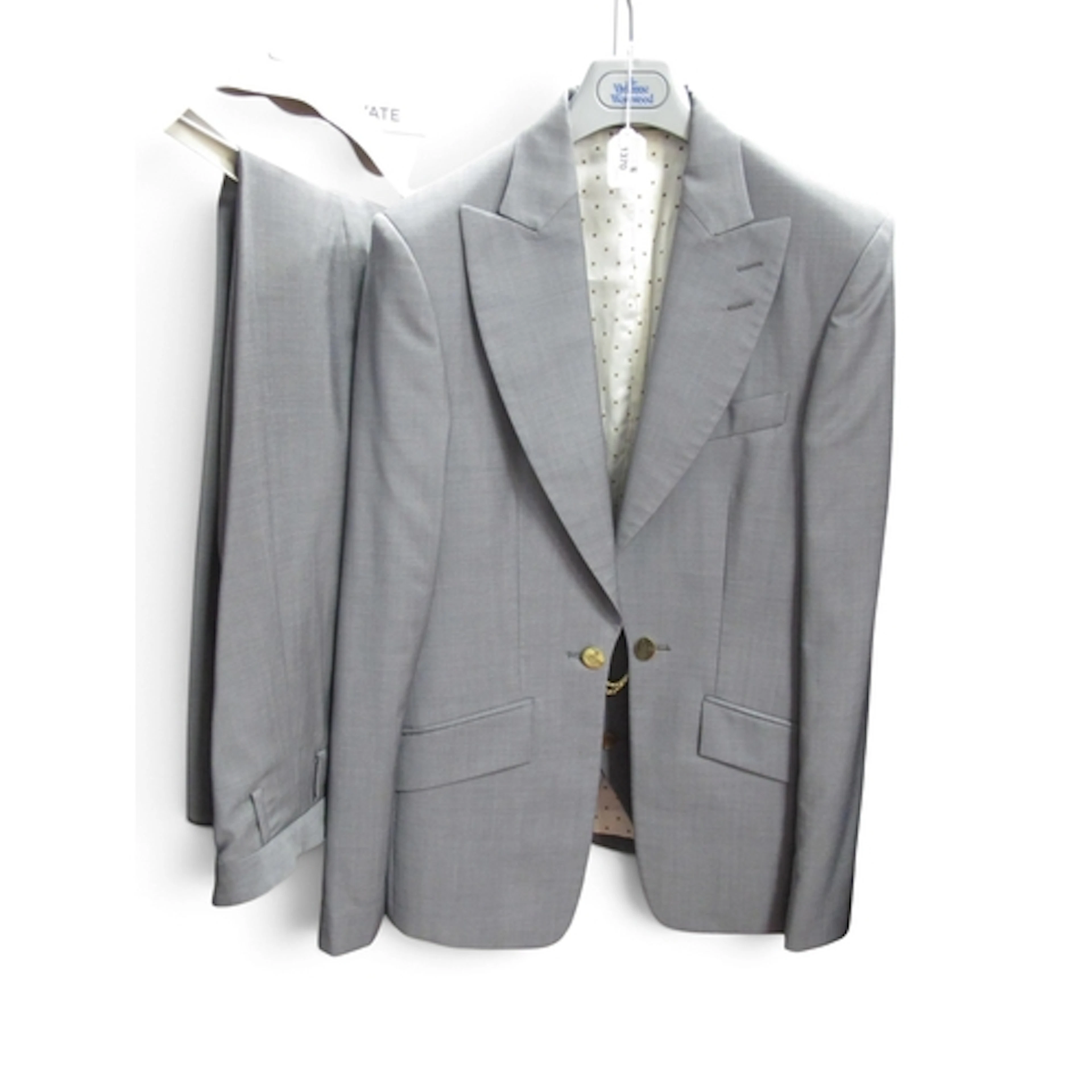 Vivienne Westwood; 'Man' a Grey Virgin Wool Two-Piece Suit, ...