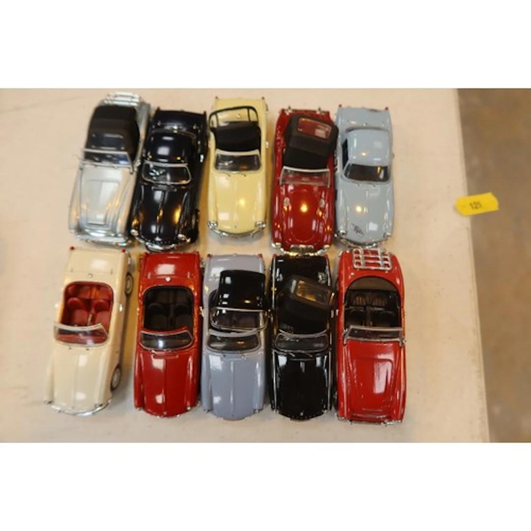 10 Lledo, Healy Triumph Jaguar and Healy sports cars