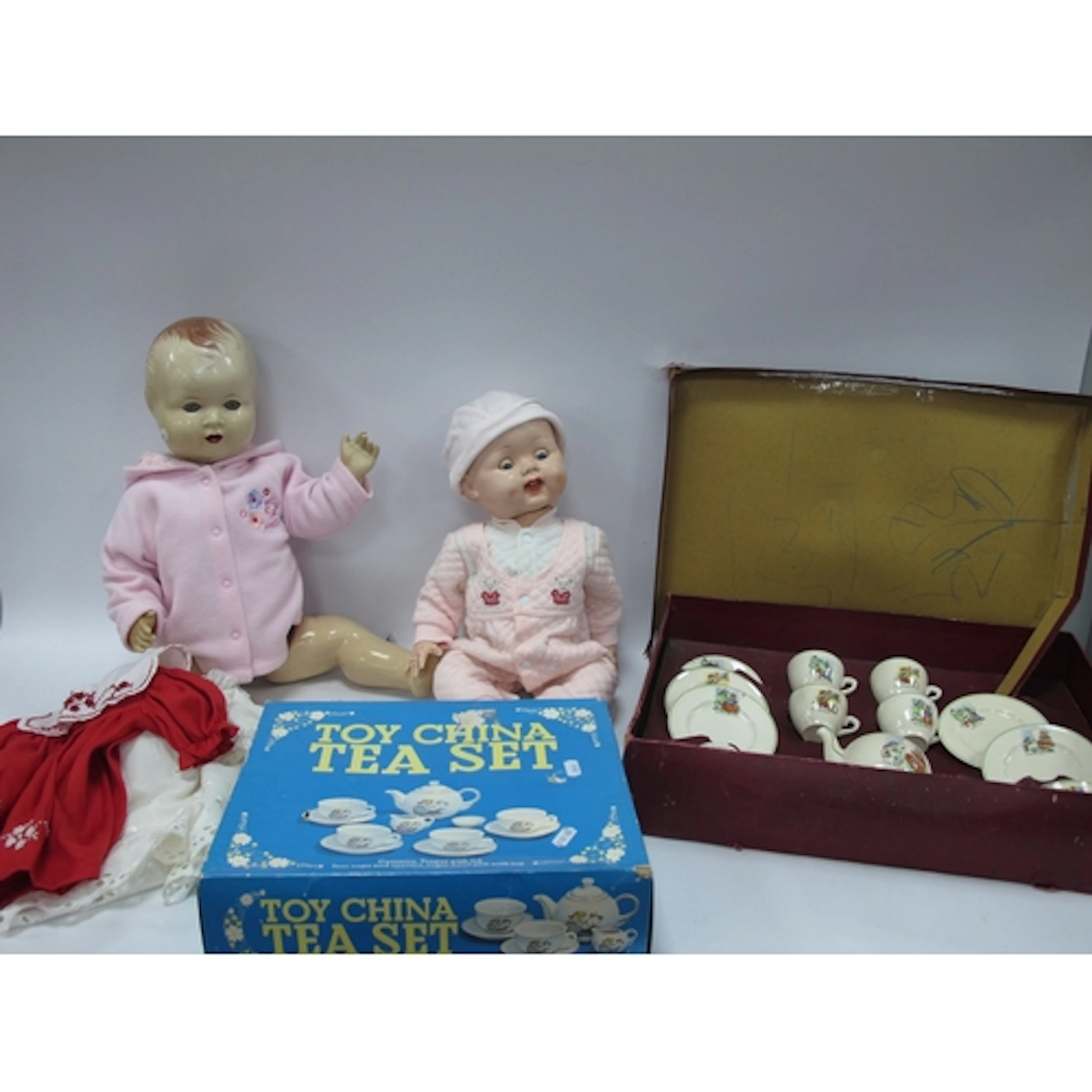 Vintage "Roddy" Hard Plastic Jointed Doll, 54cm. Vintage "Sa...