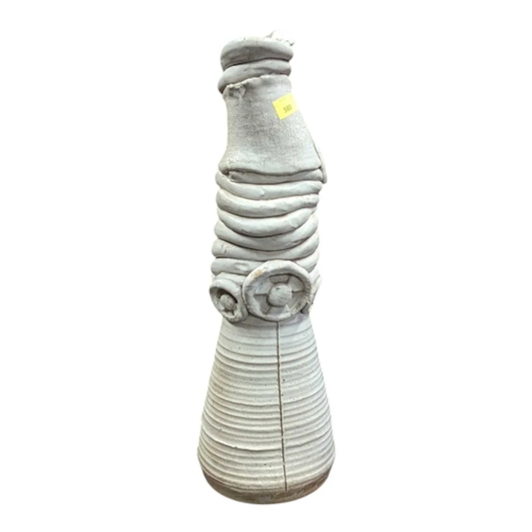 A vintage 20th century abstract studio art pottery sculpture...