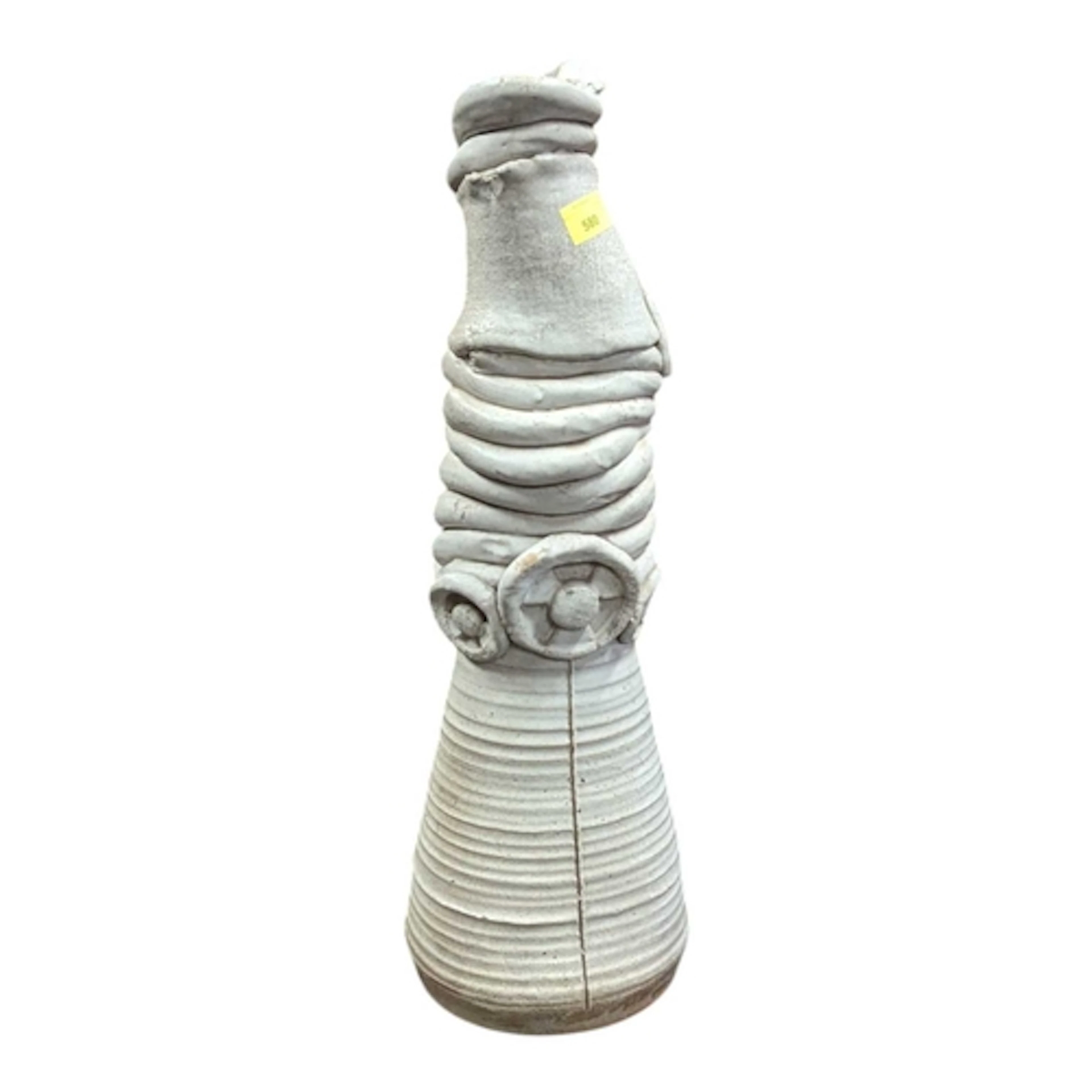 A vintage 20th century abstract studio art pottery sculpture...