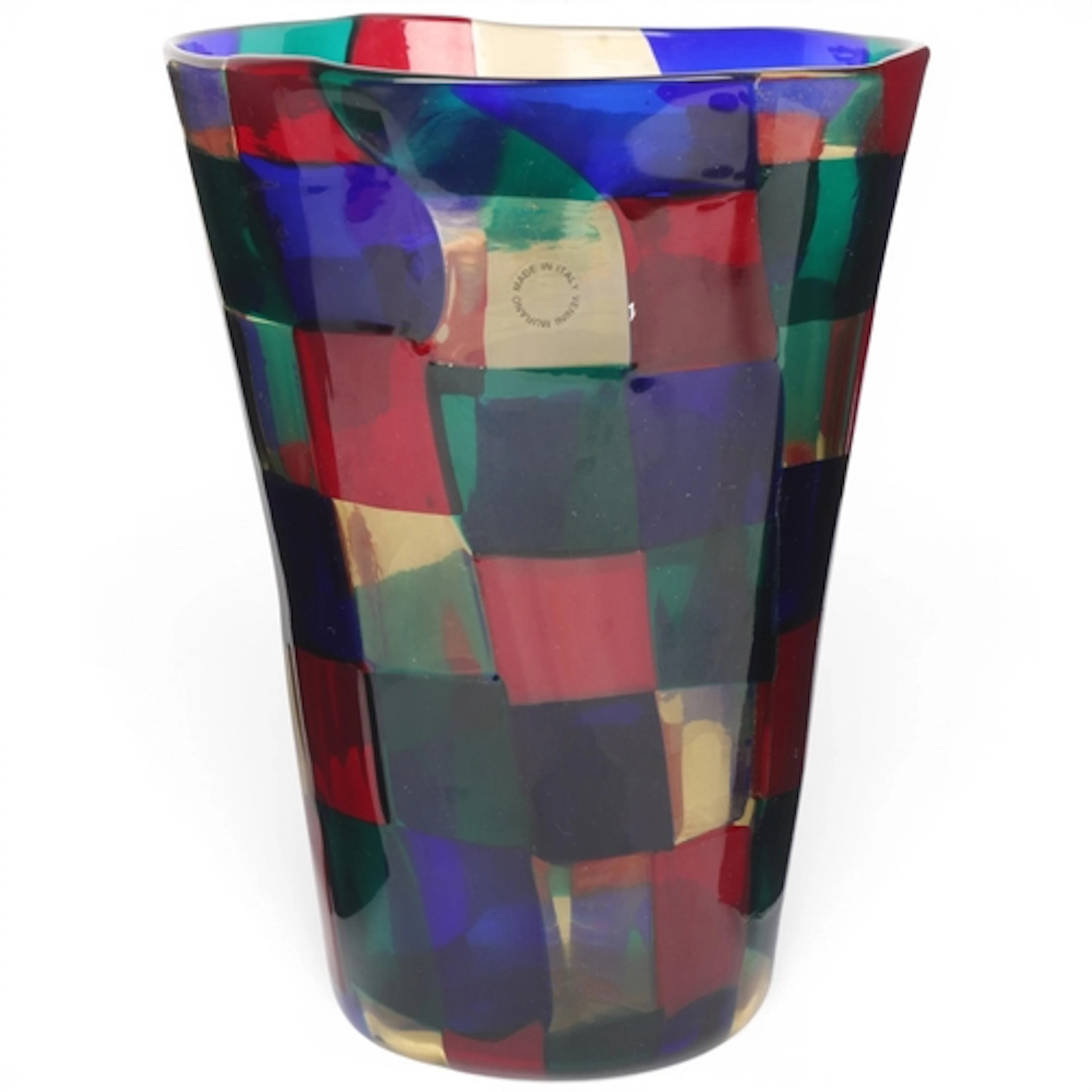 FULVIO BIANCONI for Venini, Murano, a Pezzato glass vase, wi...