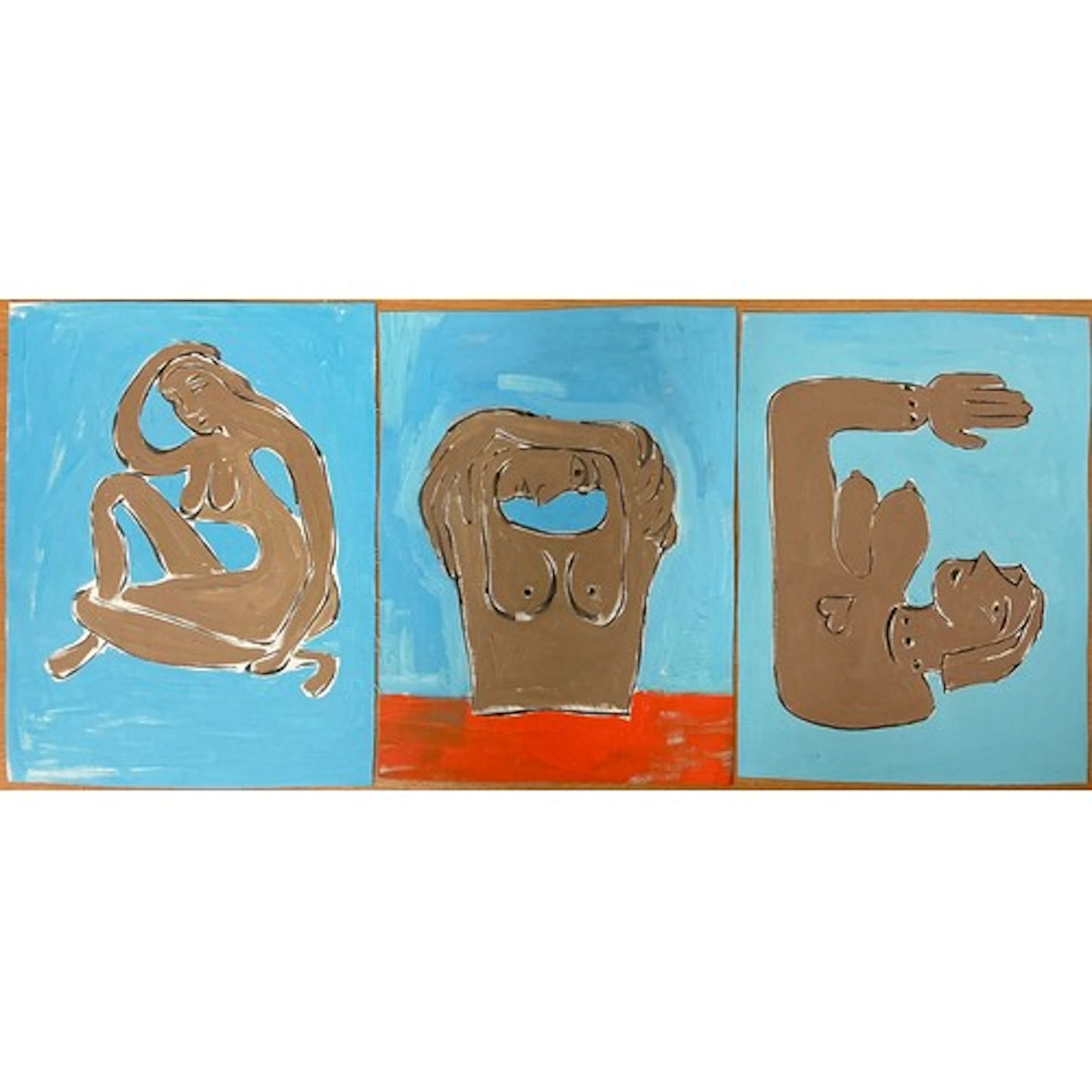 Gina Bold (British modern school) A group of three, Sculptu...