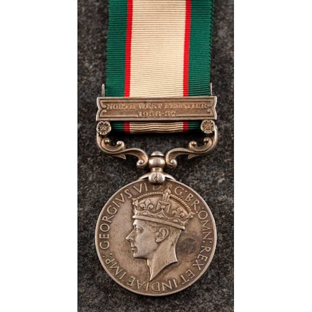 A KGVI India General Service Medal with North West Frontier ...