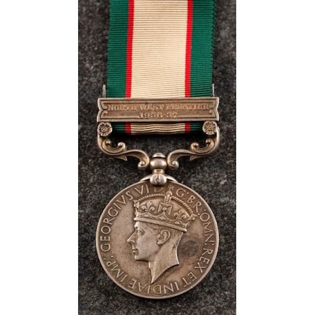 A KGVI India General Service Medal with North West Frontier ...