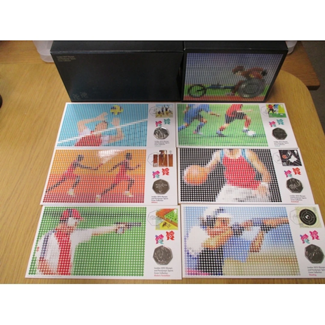 2010-2012 London 2012 Olympics 50p set of 30. (T)
