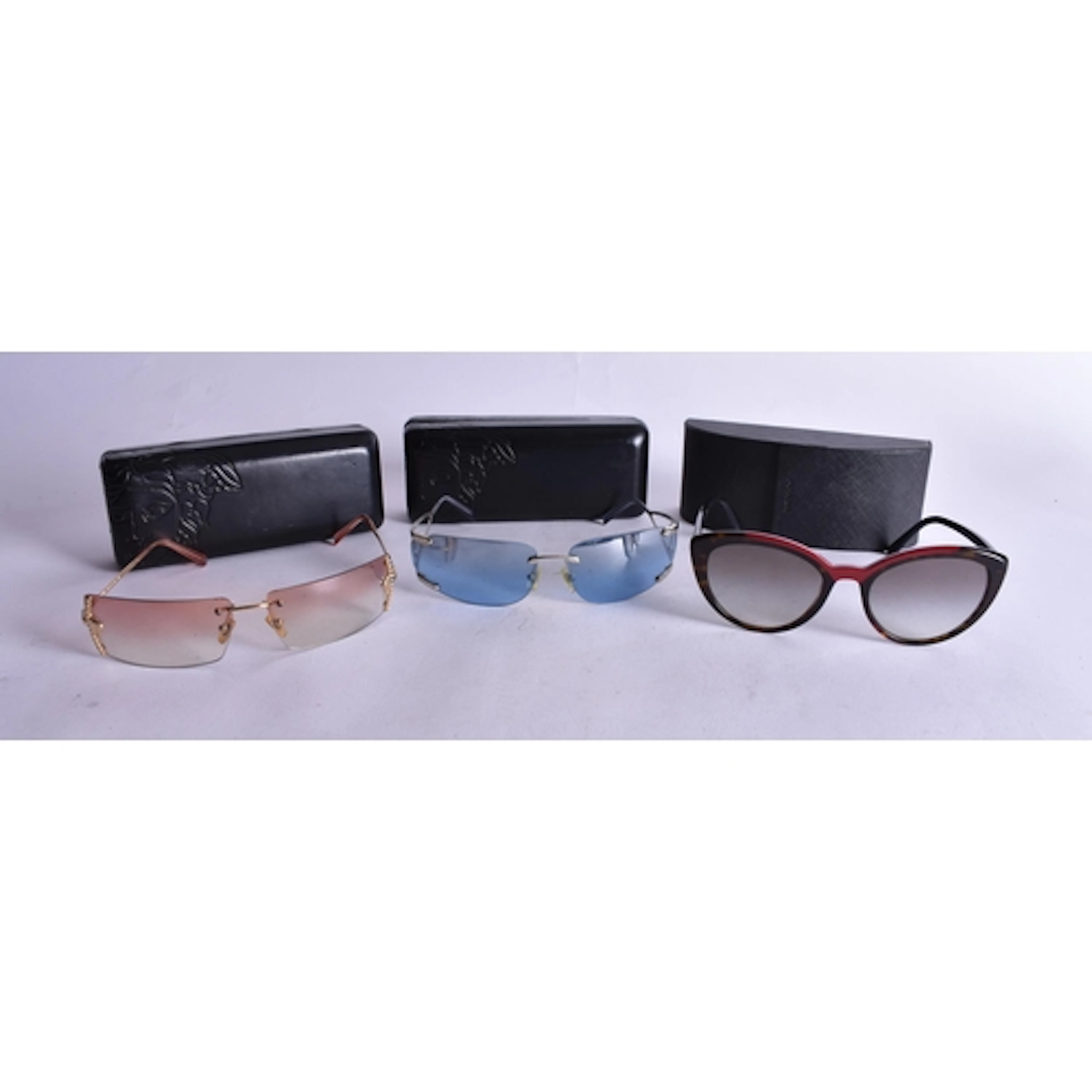 Prada & Versace Designer Sunglasses Cased. (3)