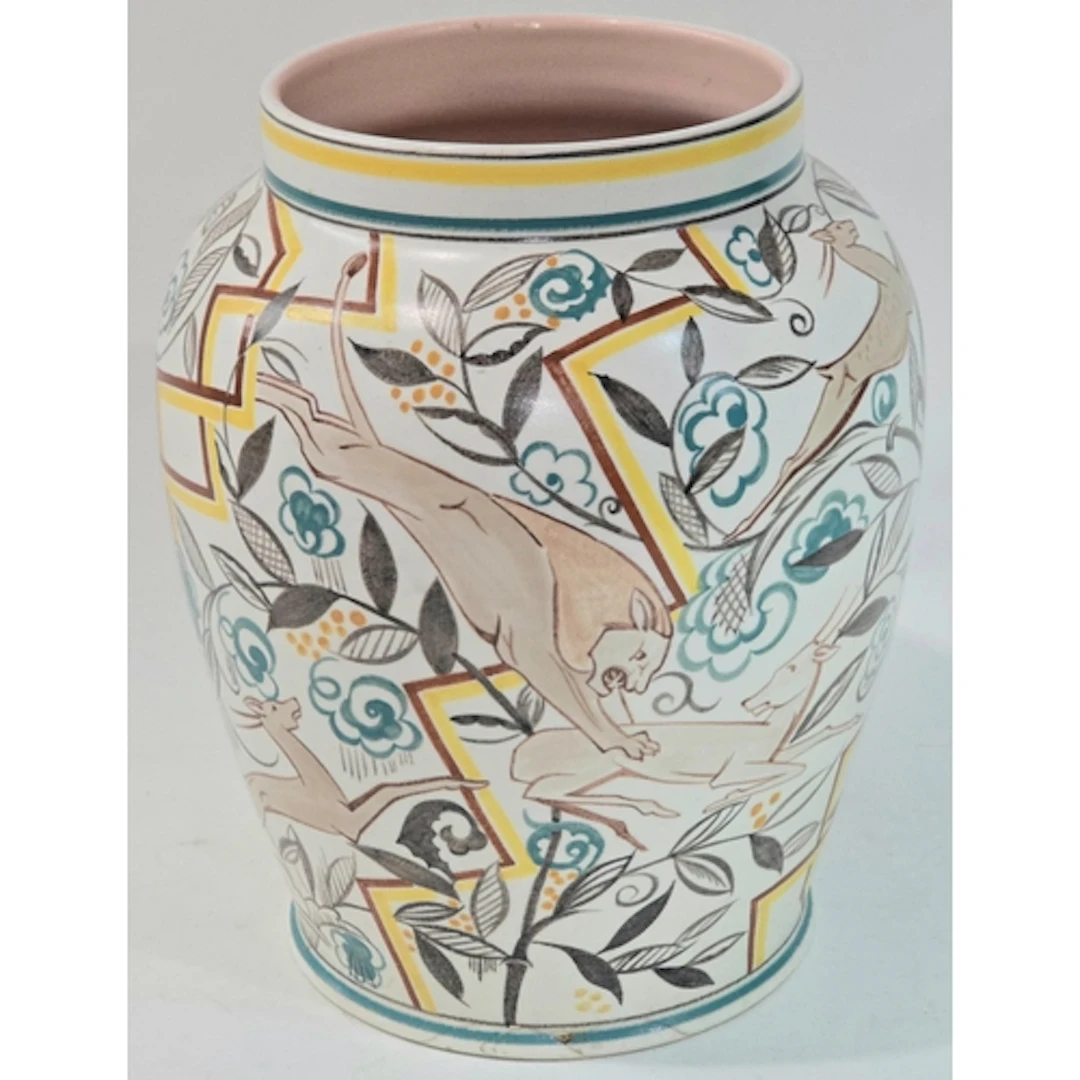 Poole Pottery stunning & rare shape 435 X/12 pattern (Bushve...