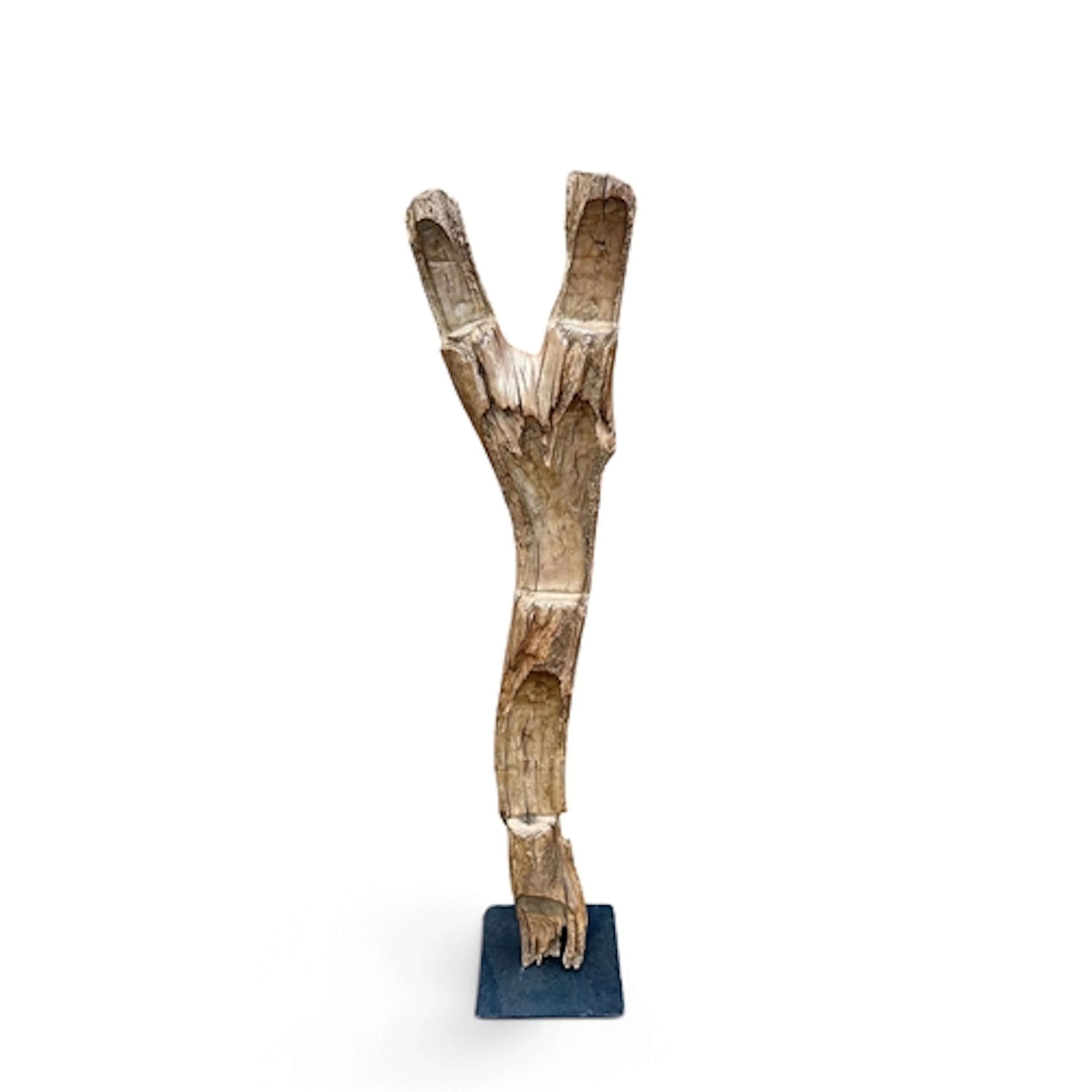 A LARGE AFRICAN WOODEN DOGON LADDER 135cm H