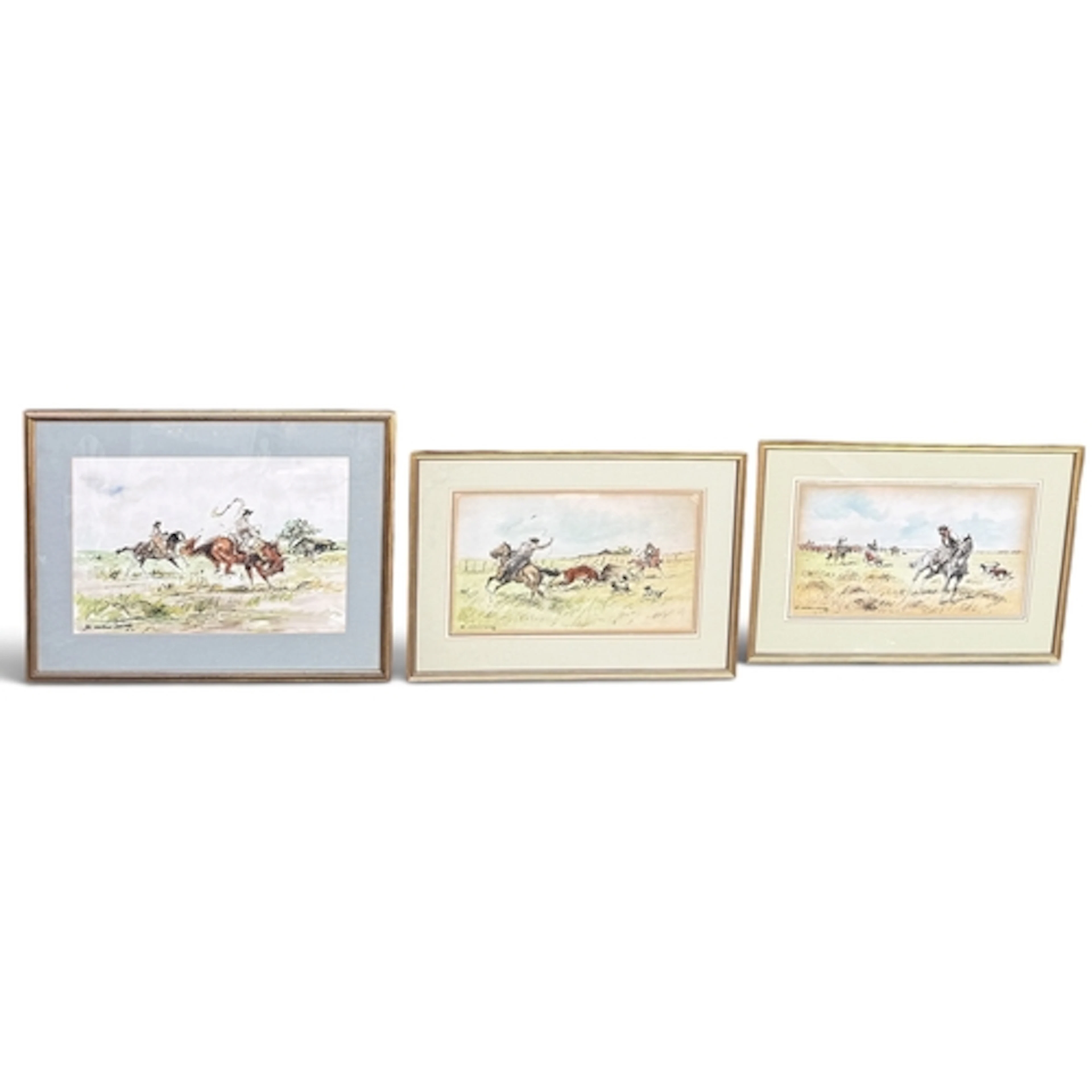 ENRIQUE CASTELLS CAPURRO (1913-1987): THREE WATERCOLOURS OF ...