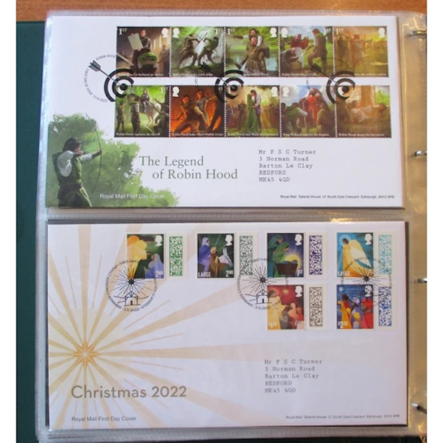 FDCs large range in ring binders and loose from 1940 to 2023...