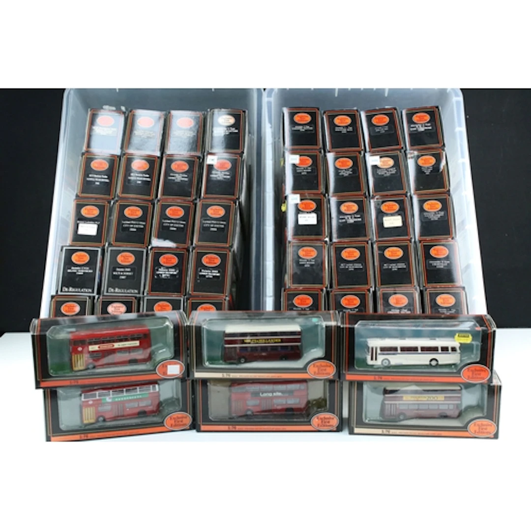 46 Boxed EFE Exclusive First Editions diecast model buses to...