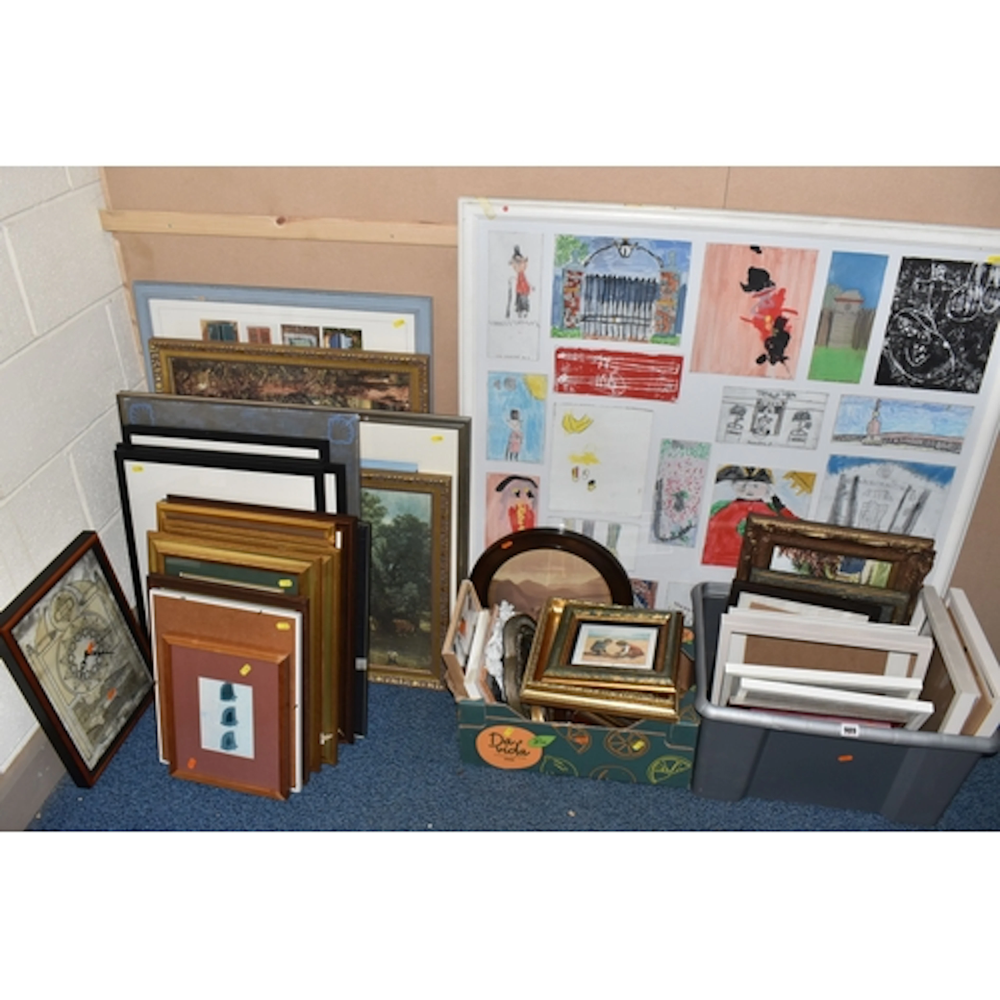 A QUANTITY OF ASSORTED PRINTS AND PICTURE FRAMES ETC, to inc...
