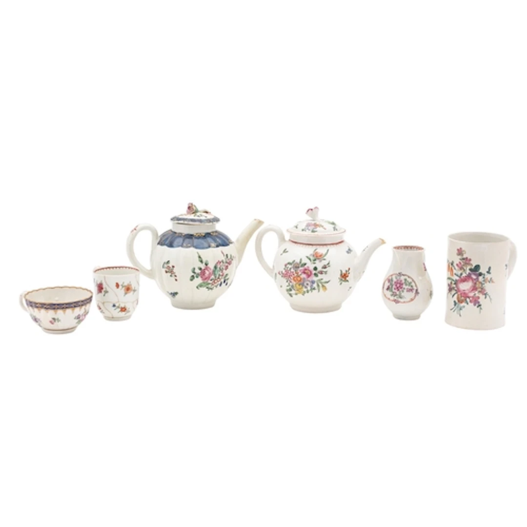 A mixed lot of English porcelain, circa 1770-80 comprising: ...