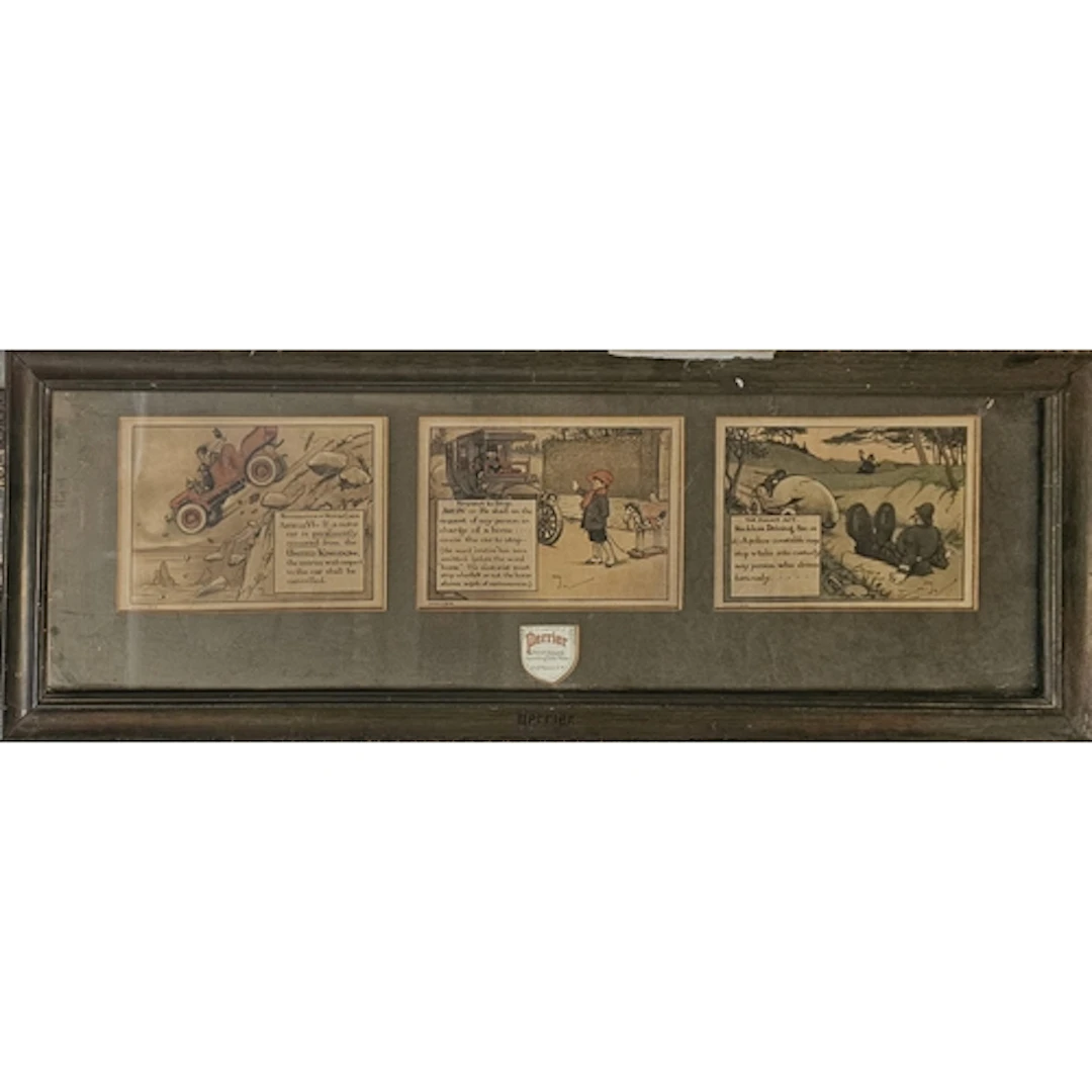 AFTER CHARLES CROMBIE, AN EDWARDIAN COMICAL MOTORING ADVERTI...