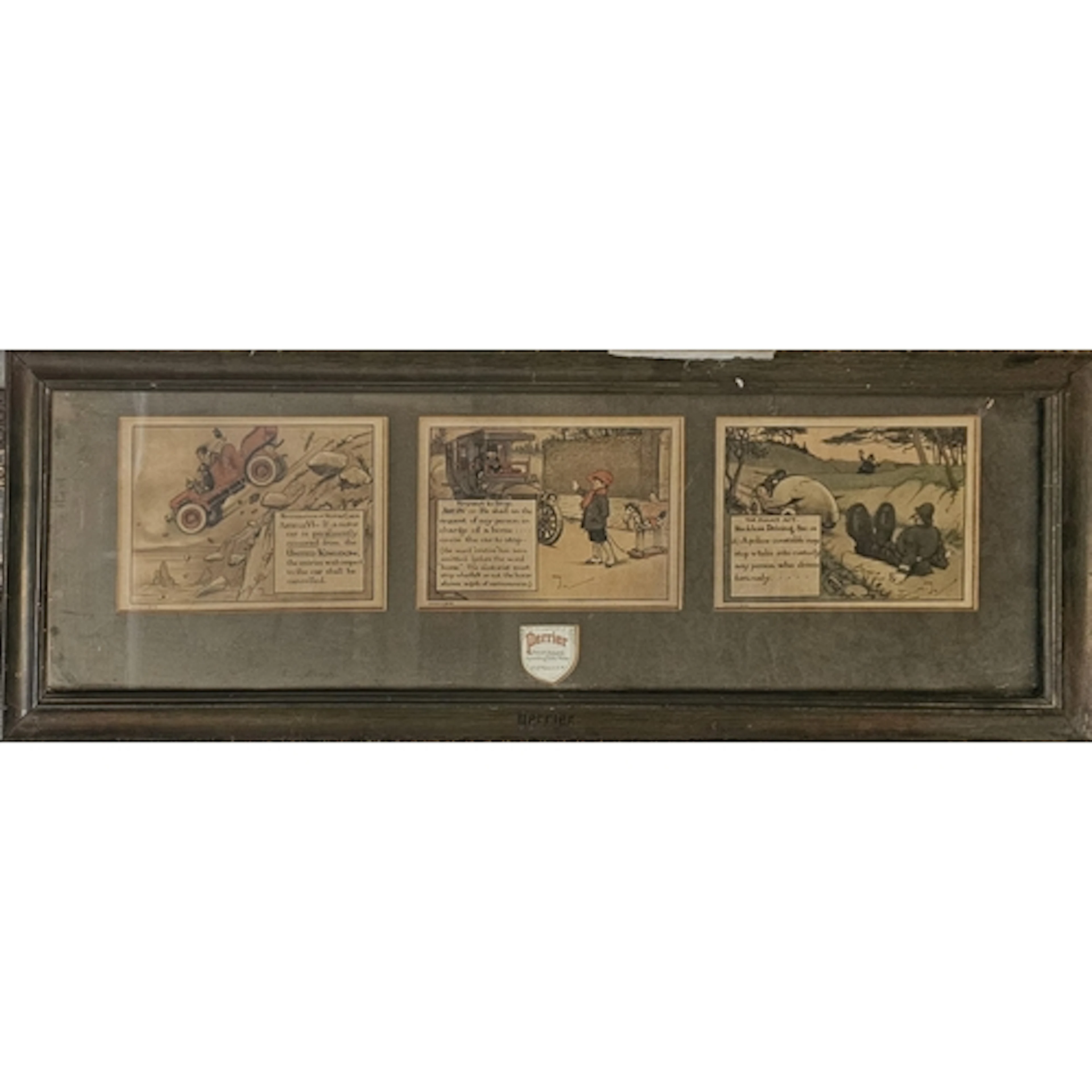 AFTER CHARLES CROMBIE, AN EDWARDIAN COMICAL MOTORING ADVERTI...