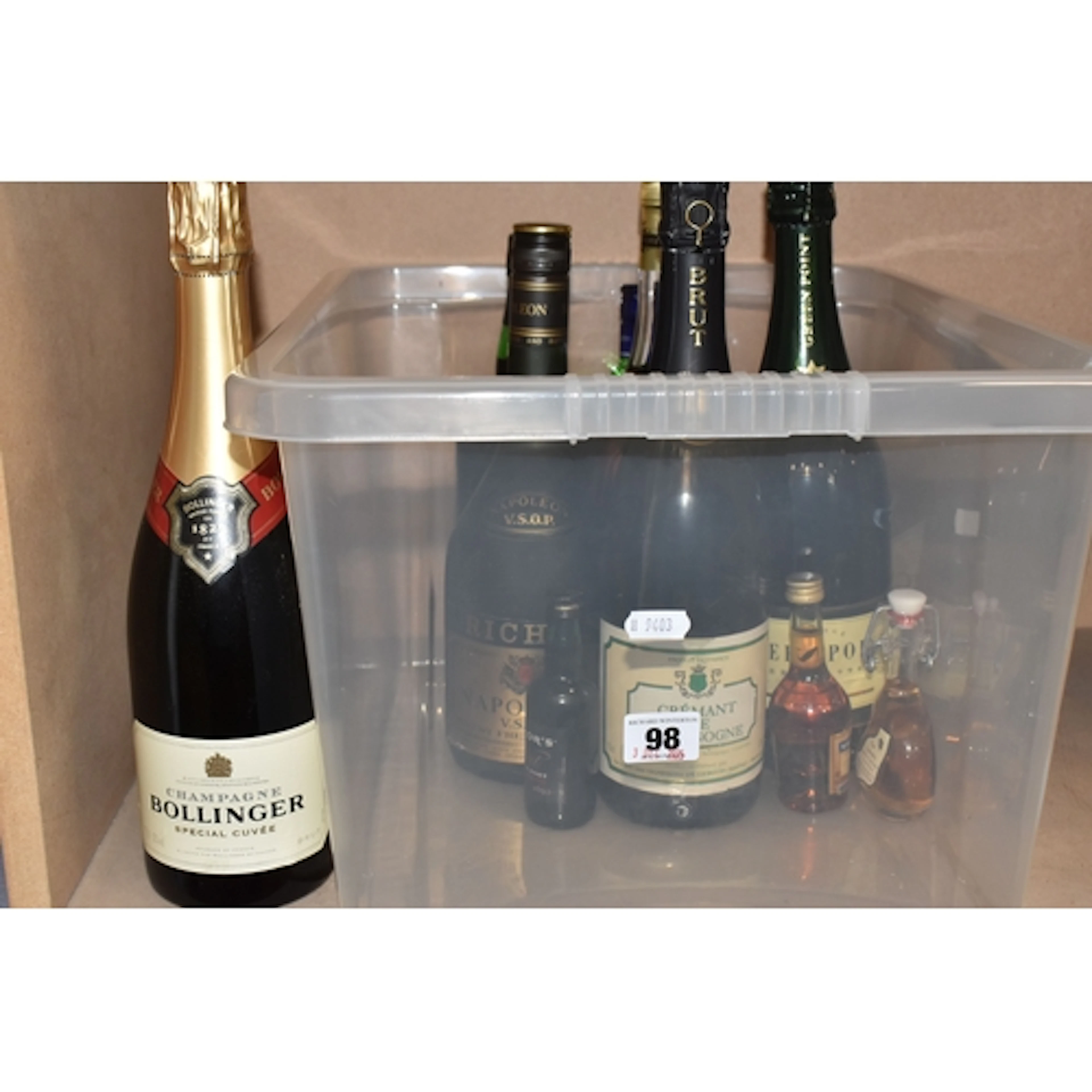 Eight Bottles of Wine & Spirit comprising 1 x BOLLINGER Spec...