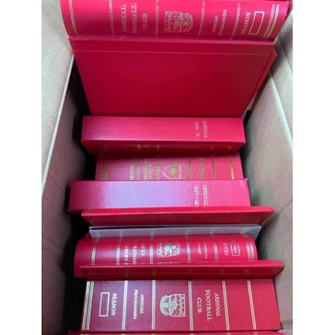 Arsenal Football Programme Binders: Both styles are official...