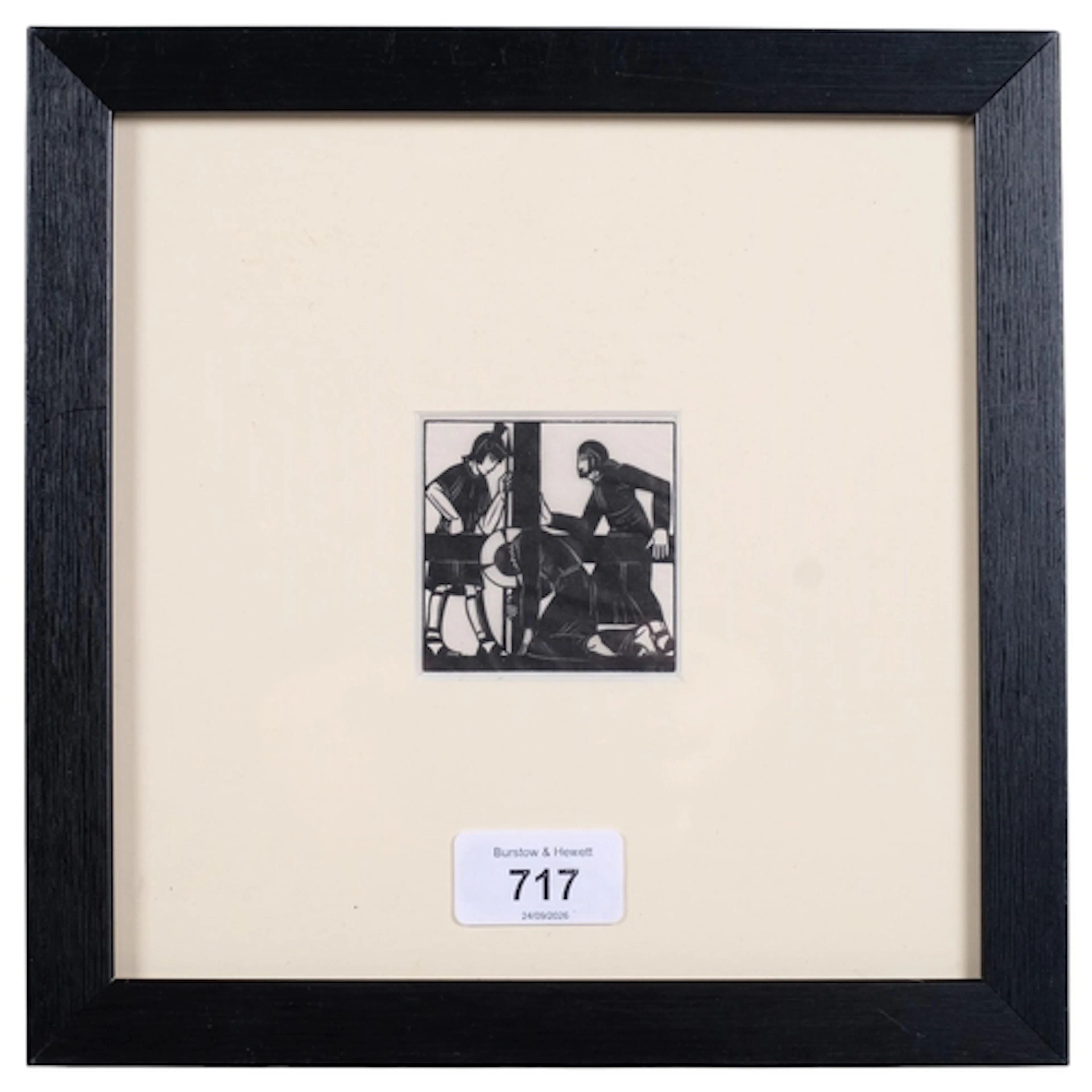 Eric Gill (1882-1940), woodcut on Japan paper, Station VII –...
