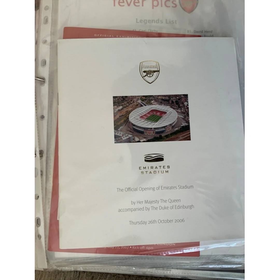 Arsenal 2006 - 2007 Home Football Programmes Tickets + More:...