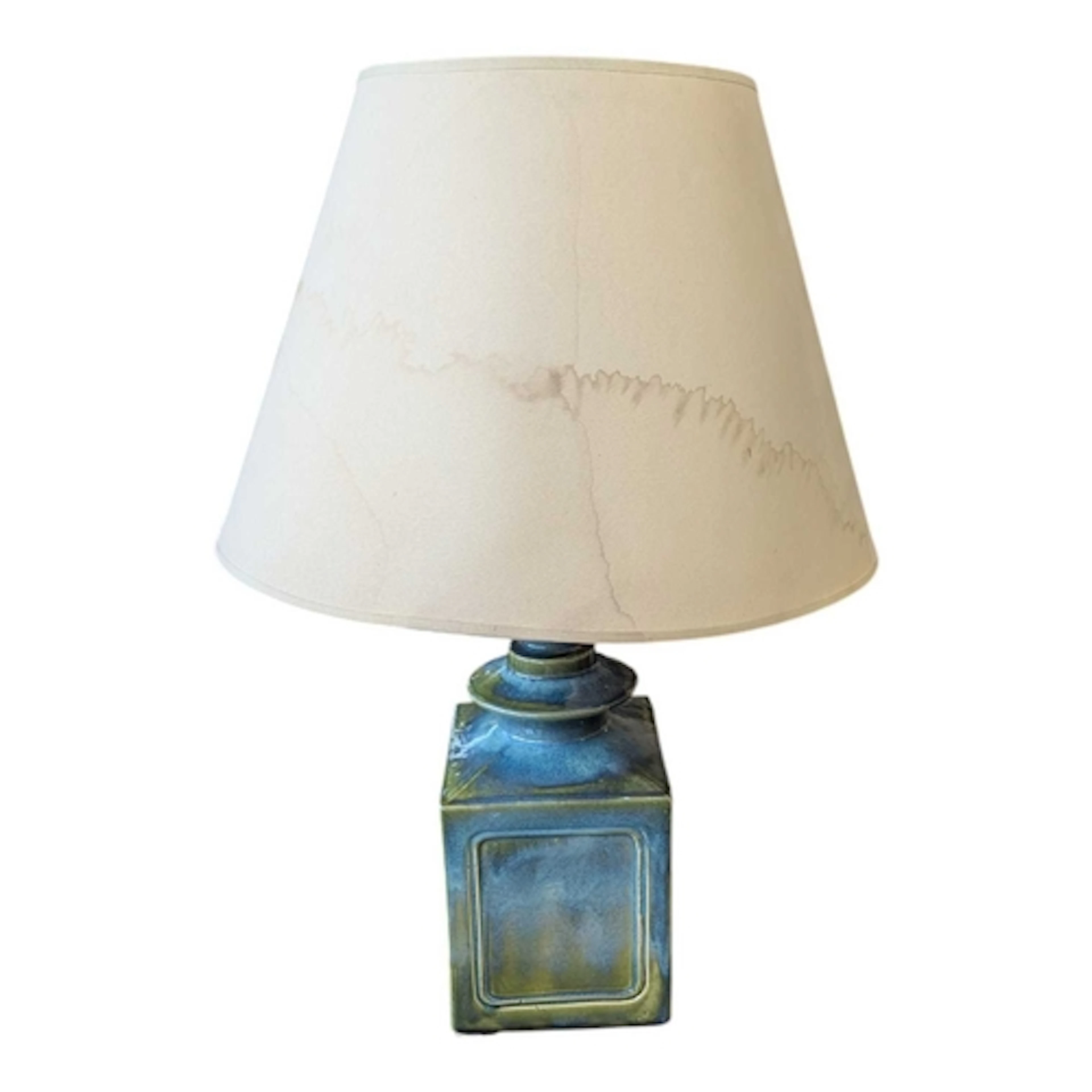 A 20th century circa 1970s French ceramic lamp. The lamp bei...