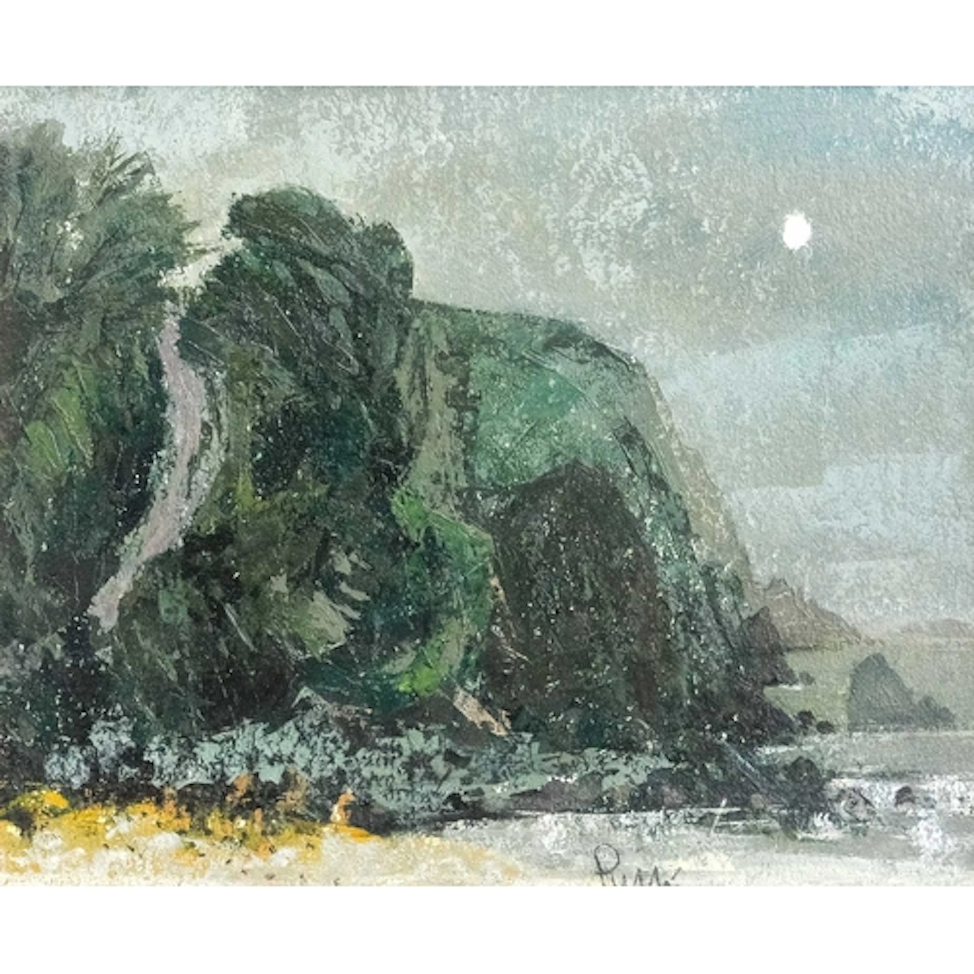 § Edward PULLÉE CBE (1907-2002) Nocturne, Hope Cove, S.Devon...