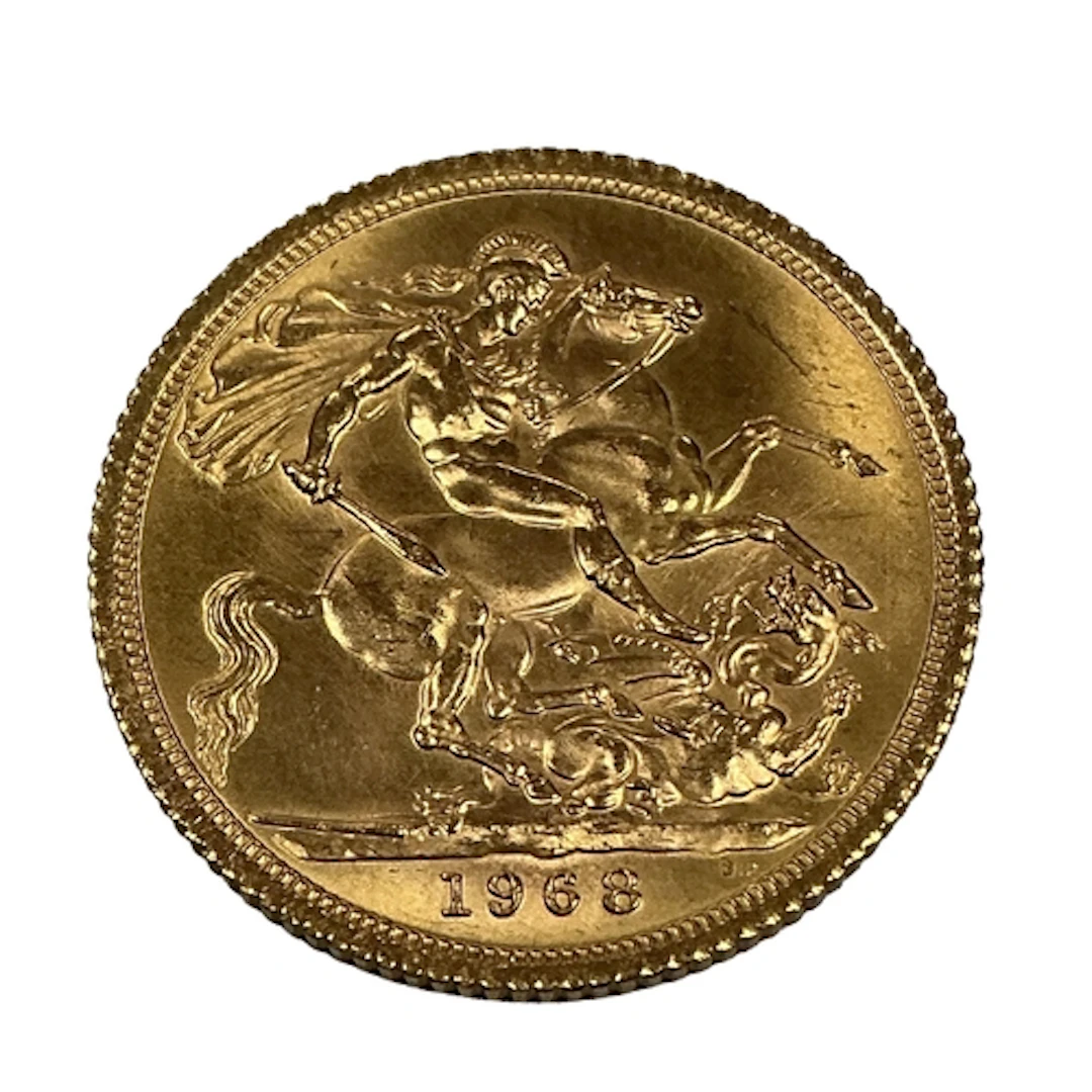 1968 QEII Gold Sovereign.
