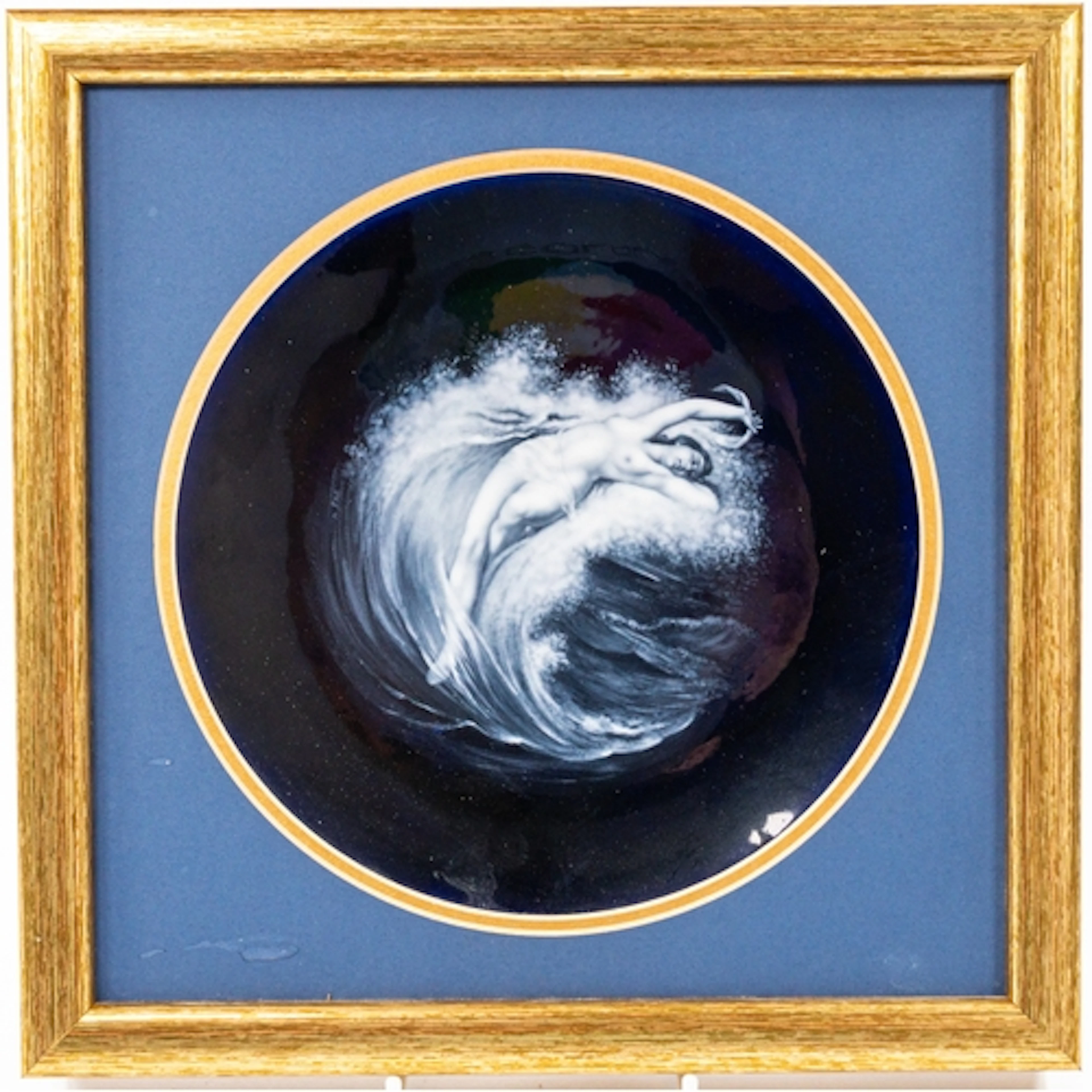 Ceramics: 'The Wave', a pate sur pate plate painted by Thoma...