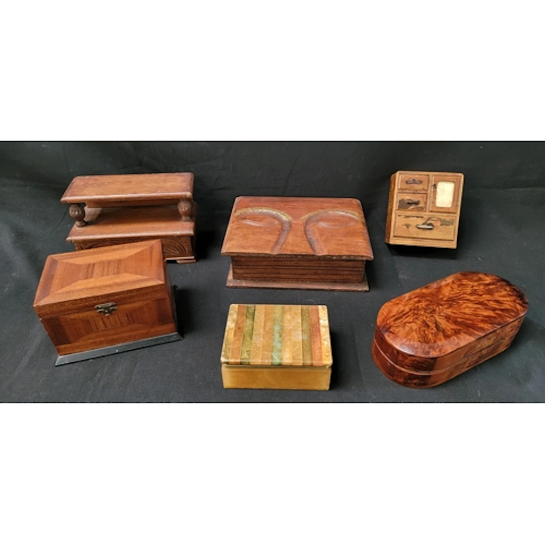 SELECTION OF JEWELLERY AND GENERAL STORAGE BOXES including ...