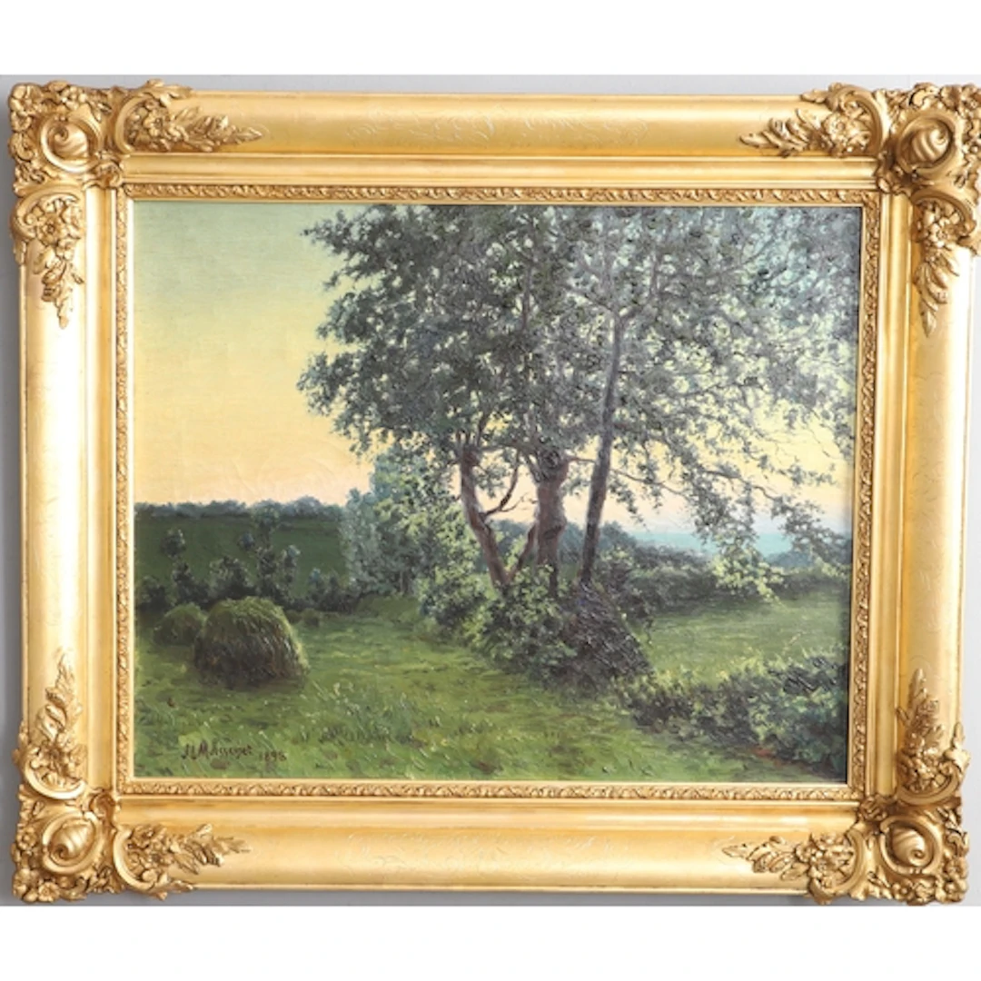 J.L. MOISSENET (19TH/20TH CENTURY FRENCH SCHOOL). HAYSTACKS ...