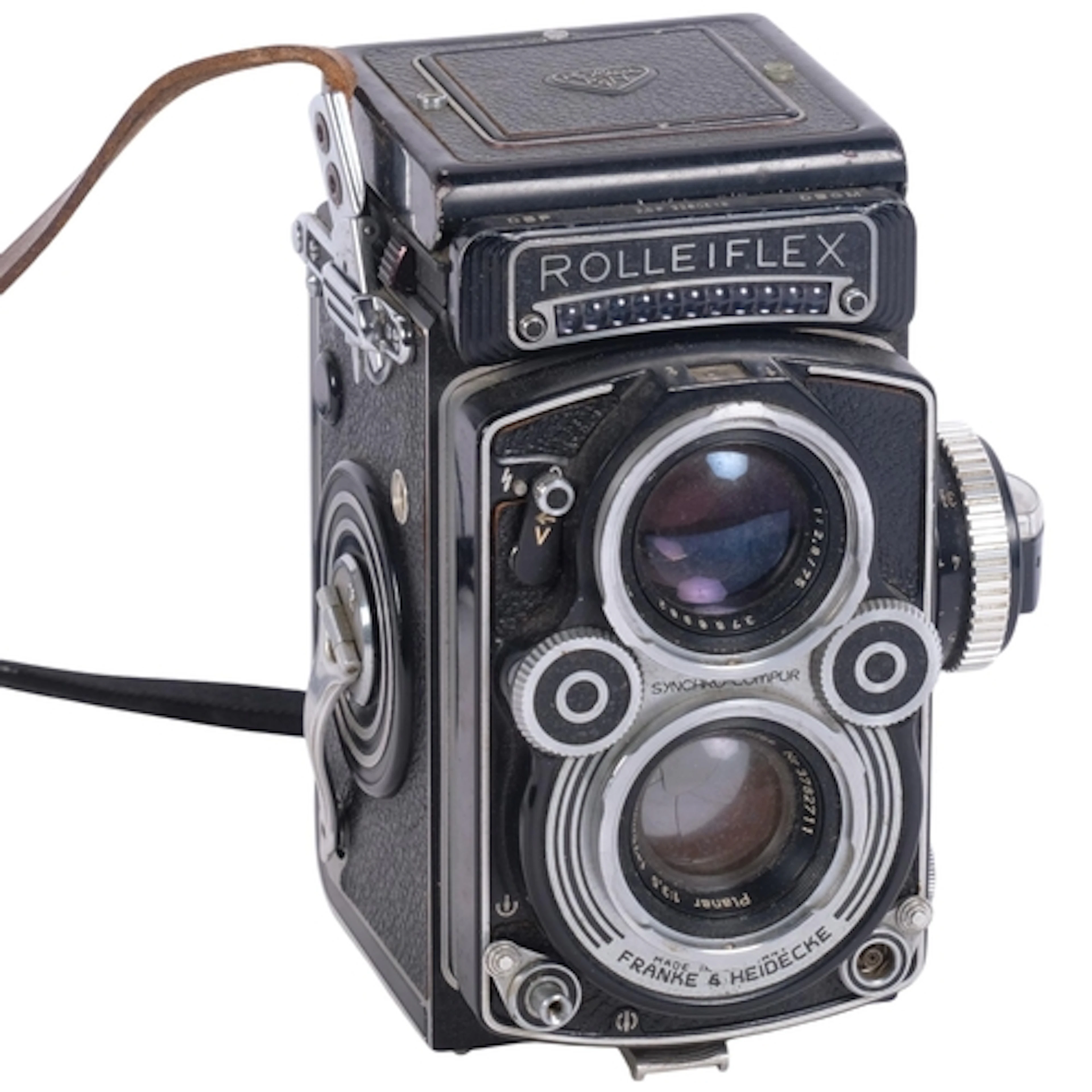 A Rolleiflex 3.5F TLR camera, formerly the property of Franc...