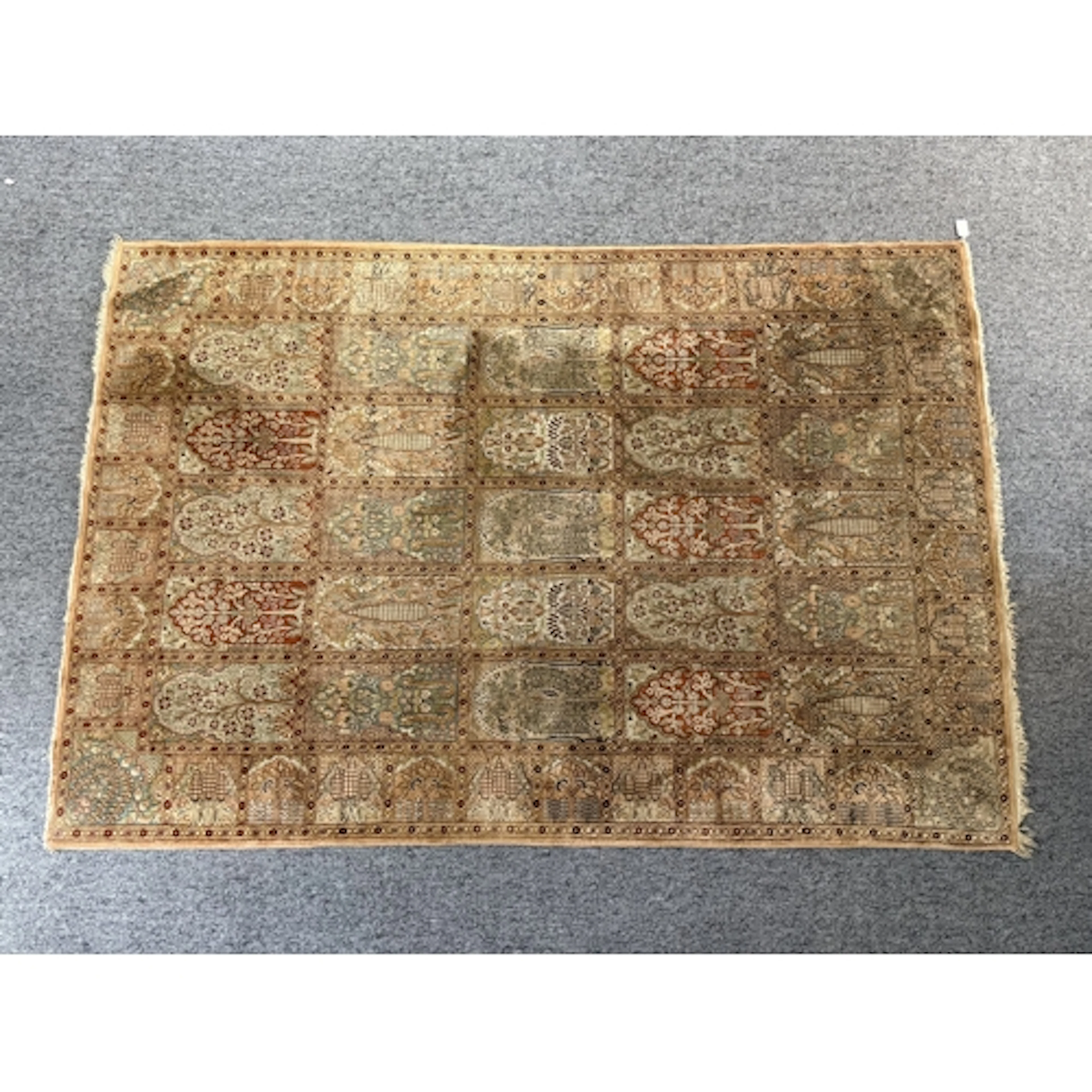 Rugs: an early 20th century hand knotted Persian Bakhtiari s...